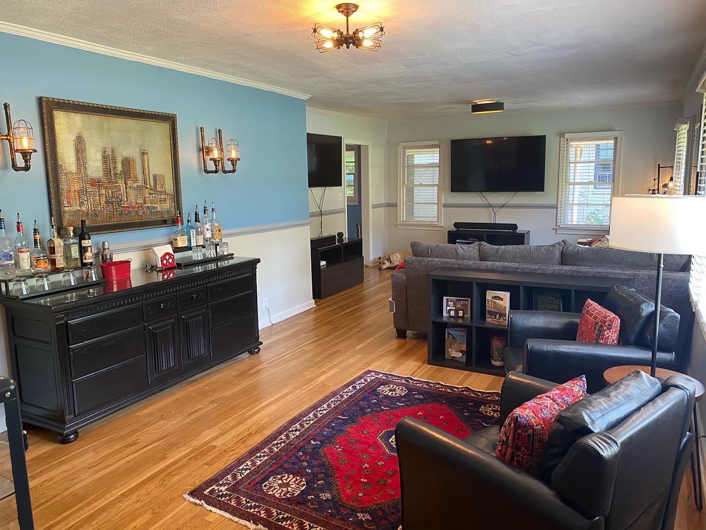 Bedroom for rent, a mile from EAV. Listed price per month includes utilities.

I have a private bedroom (12 x 13 ft) at my 3-1 house. Soon to be 2 bathrooms. The house is in a secluded neighborhood, with only a 15-20 min walk to EAV.

I am the owner and I live at the house. Currently, there is a dog and 2 cats that live here. I am potentially open for someone to bring another cat or a small dog.

Additional Details:
- Hardwood floors throughout
- Large unfinished basement w/ a ton of storage.
- Large backyard with privacy fence
- Large deck with grille
- Electronic doggie door to the backyard, that just requires a neck sensor.
- Fire pit
- Indoor bar
- 2 living rooms TVs
- Driveway and unlimited street parking
- Peleton and shoe converter can be used anytime
- Great security system with app functionality
- Nest for air conditioning/heat
- 1GB Fiber internet
- Yard is done every 2 weeks, which is my expense

Open to month-to-month or longer term lease. 