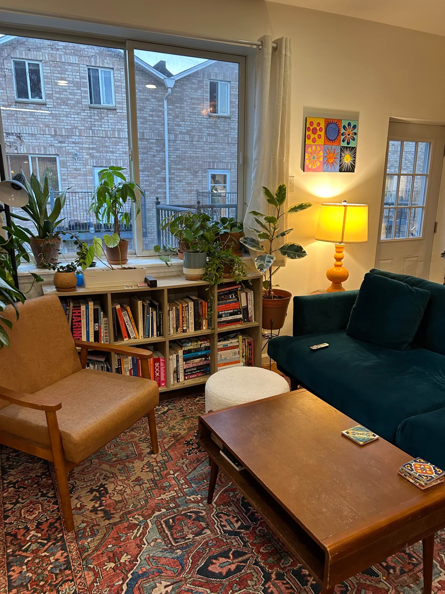 This apartment is a rare find, it’s technically a condo in an adorable complex full of families and creatives. It’s incredibly spacious, with 2 floors and a common area/living room on each. It has a balcony, an in unit laundry room, a dishwasher, central air, and recessed/dimmable lighting. 