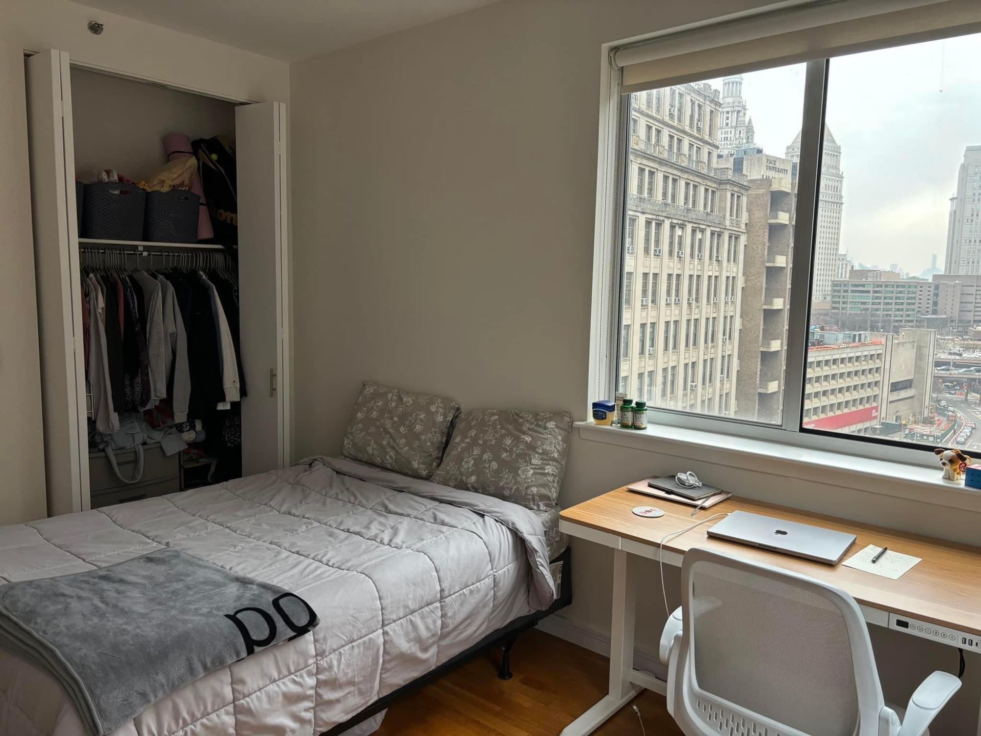 Hi! Looking for a roommate to take over the second room in our apartment! Fully furnished, 2 bed/2 bath. Details:
- Move in: July 1st
- rent: $2,675 plus utilities (heat, electric, wifi, renters insurance)
- additional costs: $500 for furniture in room
- amenities: doorman, laundry in building, rooftop/lounge for hosting, and gym
Looking for a roommate who is clean, respectful of space, and mindful of noise in common areas at night (the rooms are far enough if sleep times are different), and someone who is preferably in their mid to late 20s or early 30s.
Must be able to see the apartment this week with required paperwork.