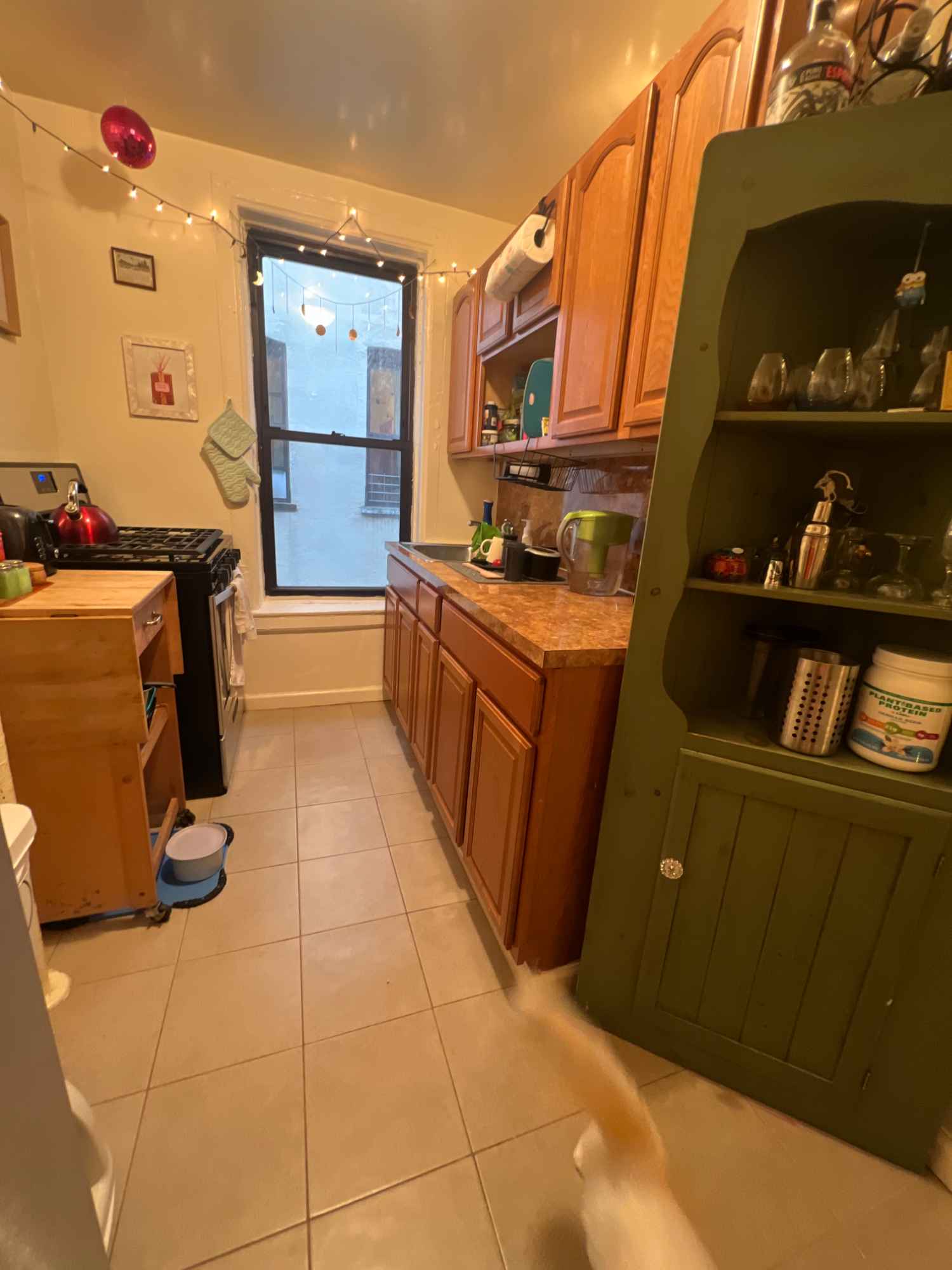 This includes info on the building, apartment, neighborhood and me!
The only bedroom pictured, the smaller one, is the one for rent- I will be in the furthest one. We currently divide up the rent so the larger room pays more. Currently, the rent is $1600 (we secured a COVID price a while ago) with the bigger room paying $850 and the smaller room paying $750. This is a fifth-floor walk up.
I've lived here since fall of 2021 and can't imagine moving for so many reasons. This building has so much character. There are some very sweet neighbors who have lived here for a while and are always happy to help you out. : ) It used to be a building full of artists (it somewhat still is) and you couldn't get an apartment unless you knew one of the artists. Super cool! I've really enjoyed living here (especially because of the price we secured a few years ago) so I'm looking for a new roomie. Ideally someone female identifying and/or also in the LGBTQ community.
Pets are welcome (I have a cat who would love a playful cat friend!), but dogs are kept to a maximum of 4 in the building so we would have to inquire. Pets must be up to date on vaccinations.
This area is truly so beautiful. Directly across the street (pictured in listing) is Morningside Park, which has a farmer's market on the weekends and a cool view of St. John's Cathedral. Down the block is Central Park. On the same block is the B/C train, a deli, Amrita Cafe (neighborhood favorite), a bike shop, and an aerial arts studio. Another local favorite and a great place to work from is The Hungarian Pastry Shop. There are several nearby bus stops, including one just outside the building. If you want some nice pictures of the area, let me know!
This area is mostly residential and mainly made up of families, young professionals and some Columbia students. Definitely a more laid back part of Manhattan, not super noisy.
I work in animal rescue full time, and outside of work I usually am a homebody. I'm introverted, love to laugh, love binging reality TV and absolutely love animals. I have a friend or two over once/twice a week- they are creative, cool and respectful! Happy for you to have people over as well. Big on letting my roommate know any time I am going to have someone over. I try to do a full clean of the house on my weekends and minimize clutter as much as I can, but I am not meticulous. It's very important to me that my roommate feels respected, safe and comfortable here. : )