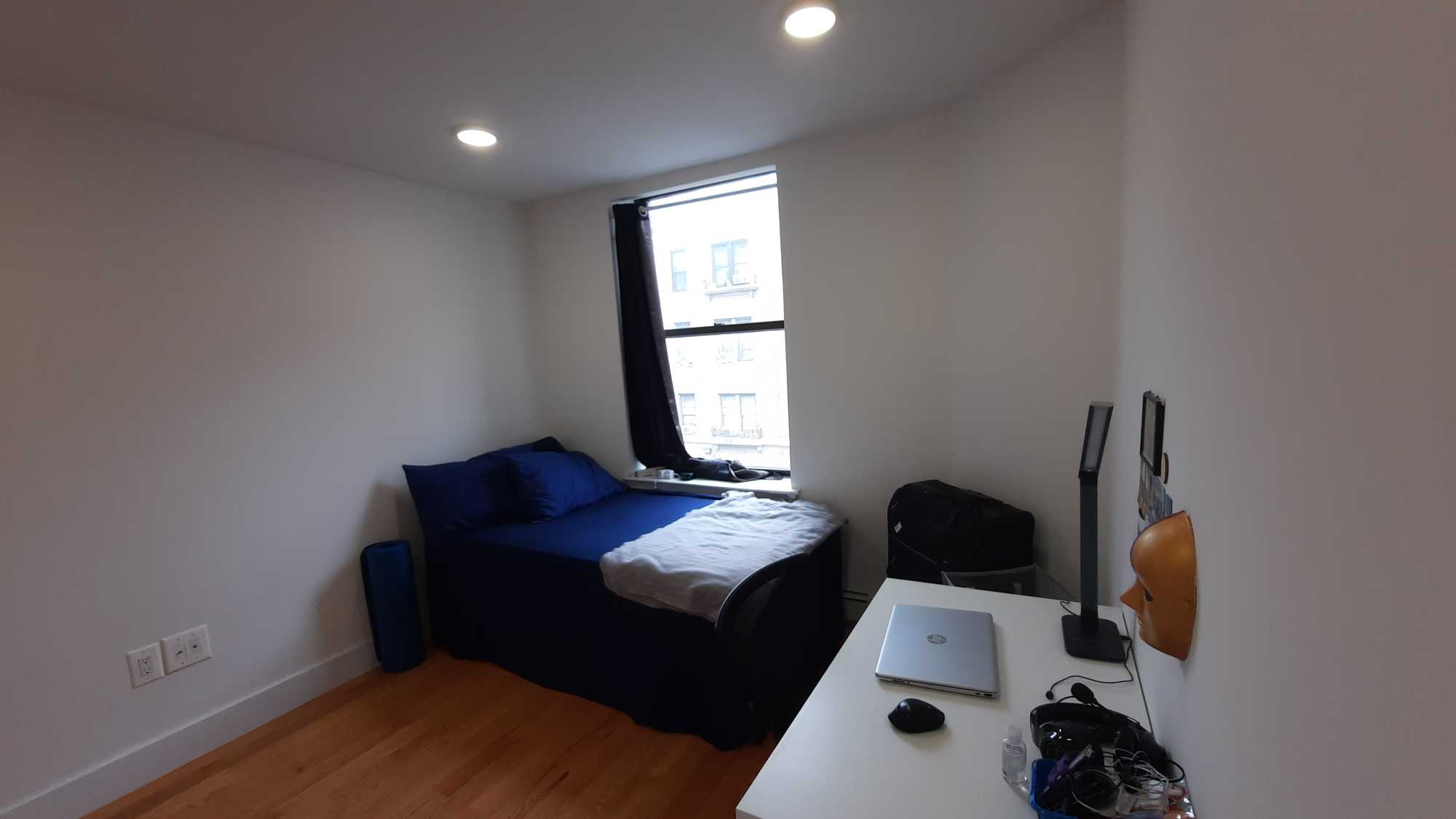 1 room available in a 3 bed 1 bath apartment in Prospect Park South in Brooklyn, NY. You will takeover the remaining 1 month on the current lease, then renew for the 12 months with current tenants.

I am a current Graduate school student moving out as I am relocating out of New York City, so you'll takeover the room. 2 other current tenants are both Graduate students at NYU in their mid to late 20s.

Apartment is 2 minutes walk from Church Avenue B/Q train.

The apartment comes with a microwave, in-unit washer & dryer, fridge, stove, and oven. The living room also comes with a coffee table and a couch.

The available room currently has a bed, a desk, and a chair - which I'm happy to sell to the new tenant or sell them off to someone else.
