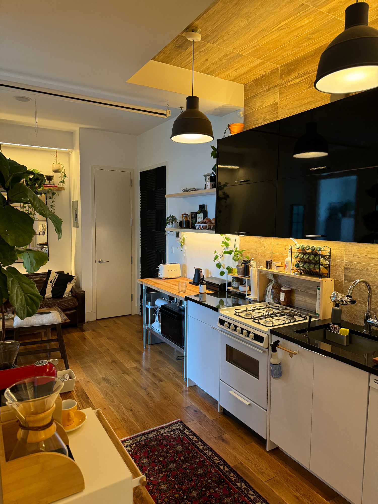 Top floor apartment in Williamsburg, huge window with tons of sunlight and a private, full closet in the room. Only 1 other person in the unit (myself) and I'm a minimalist, who's introverted, loves to clean and respect your space. I've got the space decked out with high end coffee apparatus, I have a 120" projection movie theater you're more than welcome to use, Sonos speakers in every room. Just looking for a lowkey roomie to share a gorgeous space with.