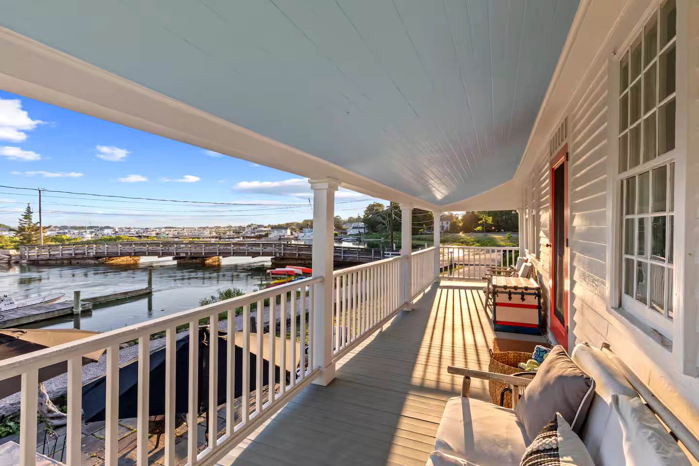 The perfect sharing opportunity! 4 ensuite bedrooms, plus another 2 bedrooms and 3rd bath. Gourmet kitchen, sunroom, living room, dining room, bonus room, deck, patio. Beautiful 1793 antique waterfront colonial with private dock, fully furnished. Parking onsite and walk to town beach. Available Nov. 1st - May 31st, 2026.