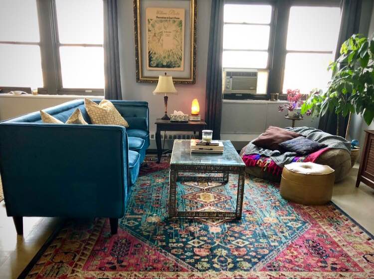 2 bedroom (one is a primary bedroom and the other currently is an office with a pull out couch, please see pics), 1000sf apartment with large terrace available in an elevator/doorman building in Washington Heights (178th Street) - two blocks from both the A and 1 train and thisclose to everything you could want/need (Marshall's/Target/banks/parks/parking garage/groceries/gyms/bars/Columbia Presbyterian/restaurants/Dunks or Starbs). Citybike directly across the street, GW one block away. Fully furnished, lots of light, a/c, laundry room in the building, sick views of the bridge and upper Manhattan, INCLUDES UTILITIES AND WIFI. Very safe (I've lived here for 25 years!), lots of families and good peeps. Ideally open to a December 1st move in, will require a month to month lease arrangement for a minimum of six months. Couples welcome- available to responsible, considerate good-vibes people who will take care of a space I care deeply for. Will require first month and security deposit upon signing.