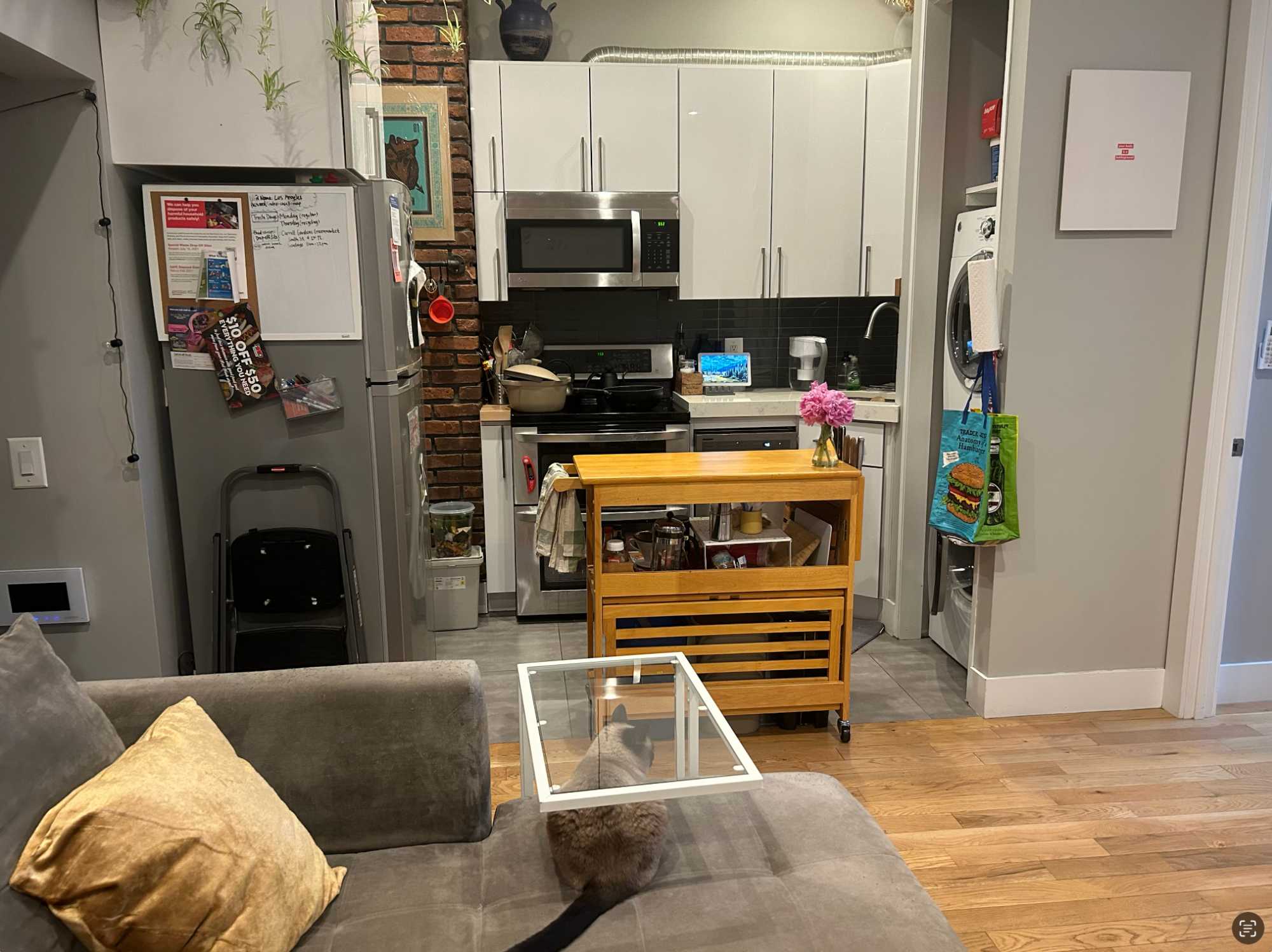 We are looking for people to take over our lease in this modern and cute apartment!

Timeline: So we are actually all moving out at different times, though we are flexible. The lease itself ends July 31st. We have two rooms available for move-in on June 15; and the remaining room would be open after July 31st.

Location: Gowanus, bordering Cobble Hill + Boerum Hill. Plenty of restaurants in the area and nearby subway access to F/G trains. Very convenient location!

Apartment: 3br/2ba. Shared kitchen + living room. In-unit washer/dryer and dishwasher. Second floor apartment. Private patio access. Modern and renovated with no issues with pests.

The rooms breakdown before utilities: 
$2450 - large bedroom with private bathroom - June 15 availability
$1150 - small bedroom with shared bathroom - June 15 availability
$1450 - small bedroom with shared bathroom - Aug 1 availability

Each room has its own A/C + heat and a good sized closet for your storing needs!

Rent: Currently $5050 without utilities included.