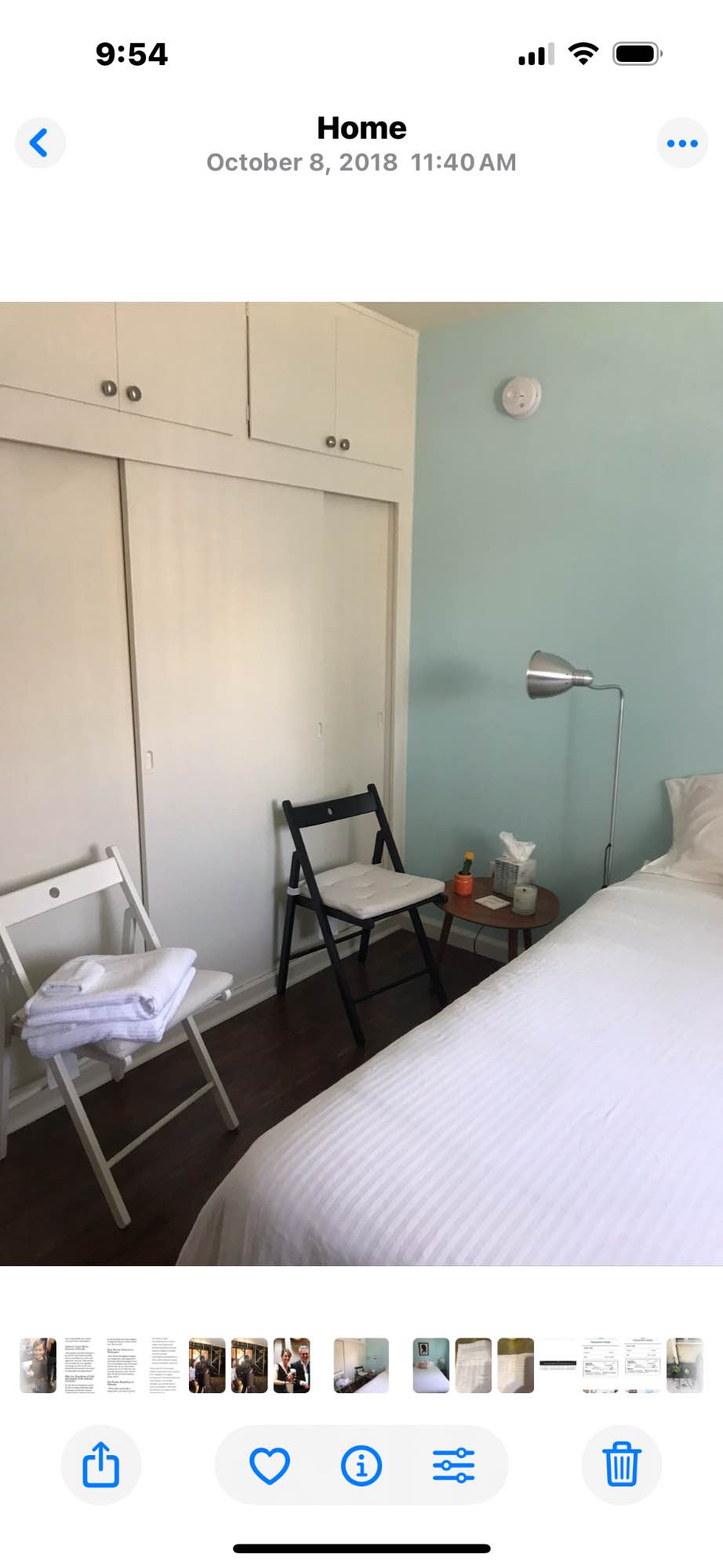 Yours is the master bedroom with A/C mine is the other room it is a shared bathroom but I respect privacy and space I expect the same from my renter. The kitchen is spacious as is the living room. Hoping for a professional that has more to do than sit at home binge watching in the shared spaces for ten hours at a time. If that is you it won’t vibe in this living situation. 
Otherwise, totally chill and live and let live. 
