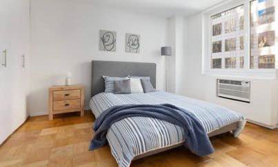 Hi! We're looking to sublet a room in a 3br2b apartment in Columbus Circle. The room up for sublet is the 13"x11" room. Rent is $2,500 plus utilities and comes with two great male working professional roommates.
The unit is available starting 12/1/2024 and the lease runs till 4/30/2025.
This is a doorman building with a rooftop and gym.
Please feel free to DM for further details or viewing.