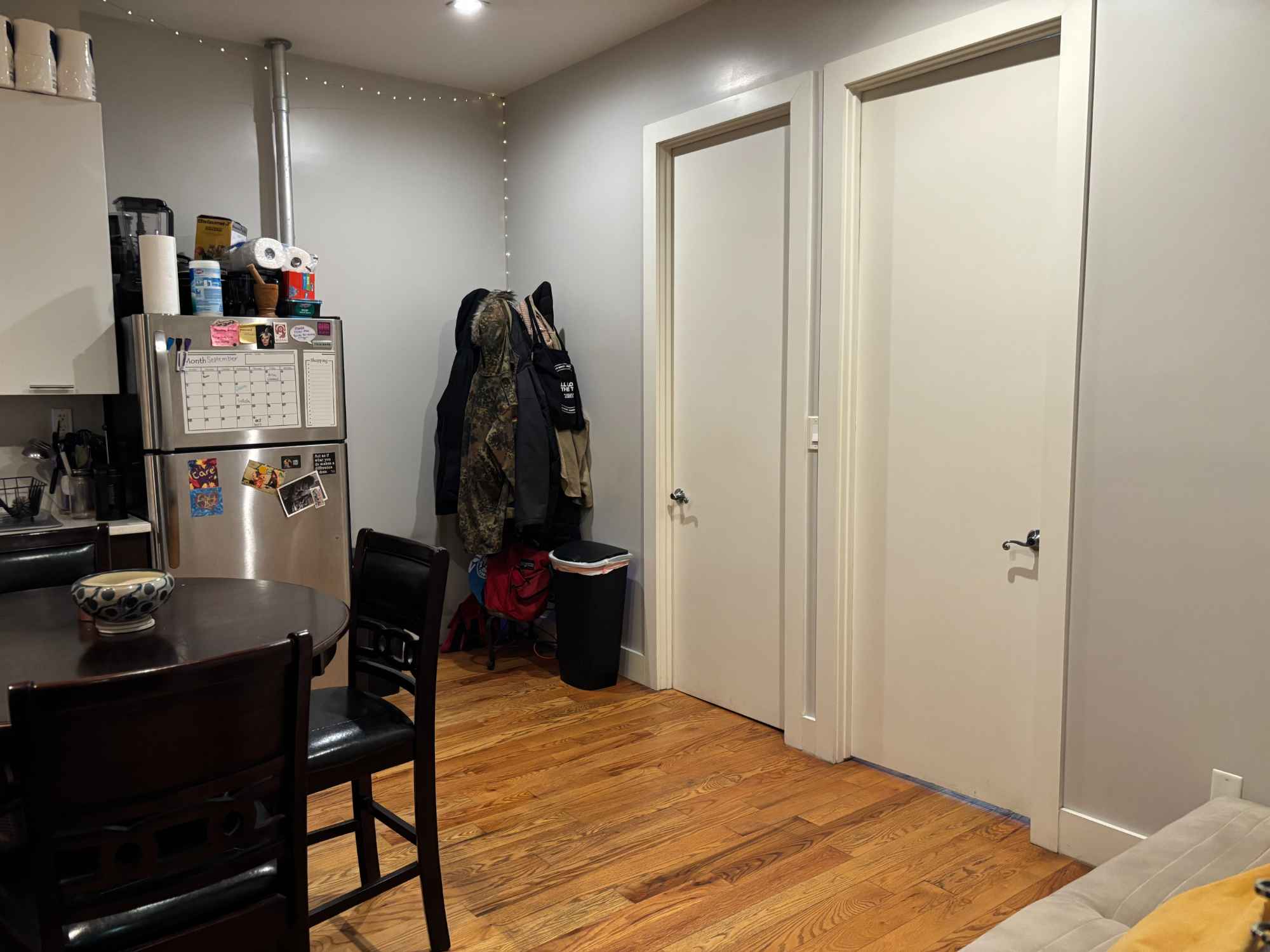 Hi Everyone,
I am currently searching for one person to occupy the available room in our apartment. The apartment is located near the Bedford L train stop. I am seeking an individual who is clean, easy-going, doesn't bring the party home, and is respectful. More details are provided below!
1 ROOM AVAILABLE IN A 4-BEDROOM APT OCTOBER 1ST / ASAP IN RENOVATED APARTMENT, FULLY FURNISHED LIVING SPACE, HEART OF WILLIAMSBURG, BROOKLYN. LGBTQ+ FRIENDLY APT
ROOM PRICING:
$1175 - FIT A FULL SIZE BED ( Can come furnished or unfurnished.)
1 room available in the heart of Williamsburg, Brooklyn — built-in closets and central AC/Heating — in a renovated 4 BEDROOM, 1 BATH apartment with a fully furnished living space in the heart of Williamsburg, Brooklyn.
I have been living here for a while now, meaning the apartment is fully stocked with everything you need (kitchen appliances, cleaning appliances, coat rack, couch, table, etc.).
The room is available for move-in ASAP or OCTOBER 1st !!!!
About the apartment:
• Stainless steel appliances
• Hardwood floors throughout
• Laundry right next door!!!
• Bathroom with sink/vanity, shower + tub
• AC/HEATING UNITS IN EVERY ROOM
• First month’s rent + security to move in
• Heat and water included
• UTILITIES are only electric, + wi-fi
• NO FEE!!!
About the location:
• You won’t find anything for a better rate in the heart of Williamsburg, Brooklyn. There are a plethora of incredible stores, bars, restaurants, movie theaters, and cafes right outside our door in all directions — Apple store, Urban Outfitters, Muji, Freehold Cafe/Bar, Randolph Beer Hall, Sunday in Brooklyn, 12 Chairs Cafe, Devocion Cafe, Gotan Cafe, Pies N’ Thighs, Martha’s Country Bakery, Birds of a Feather… The options are endless.
• Several gyms are a 5-minute walk away. There’s a yoga studio down the block and a wine shop as well!
• Several grocery stores are within walking distance — City Acres Market, Whole Foods, Foodtown, and lots of Bodegas if you’re just looking for a snack.
• Right next to Domino Park and the Williamsburg Bridge.
Transportation:
• 8 Minute walk from BEDFORD L
• 10 Minute walk from MARCY AVE JMZ
*****Must be willing to sign the remaining portion of the lease*****
APT APPLICATION PROCESS:
Completed application ( PDF)
Last 4 pay stubs
ID (passport or driver's license)
Credit check / bg check) Can use a guarantor if needed.