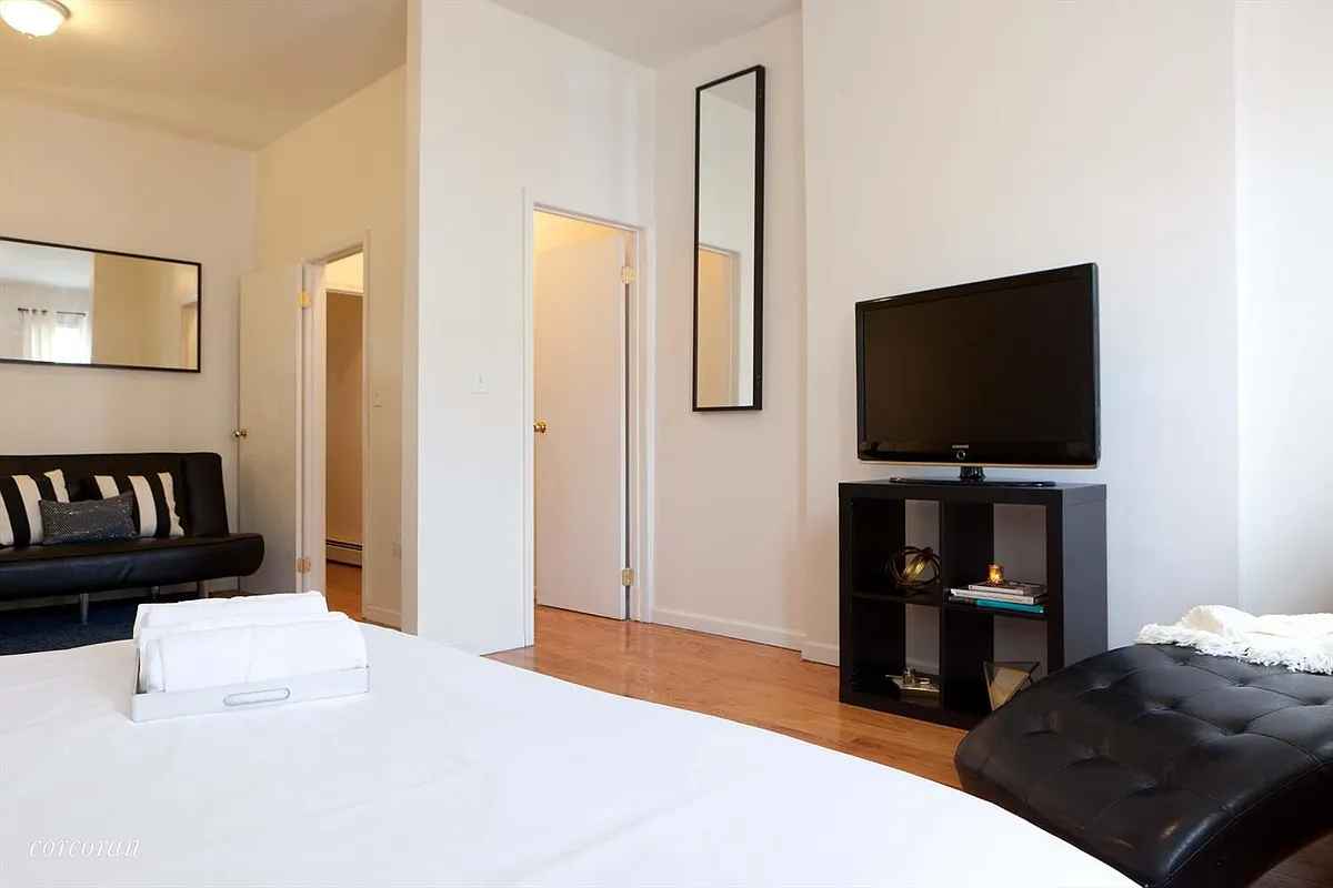 I'm looking for someone to sublease my room from September through January as I am moving in with my girlfriend. The rent will be $1600 which includes internet and utilities. I have one roommate who will stay on.

The room itself is massive with a lot of light. I basically use it as my bedroom and my own personal living room/office. From photos you can see I have my bed and a couch and TV in the room. This is your own private room. I can also leave the apartment furnished with bed, and couch and desk if desired. I can leave the AC as well.