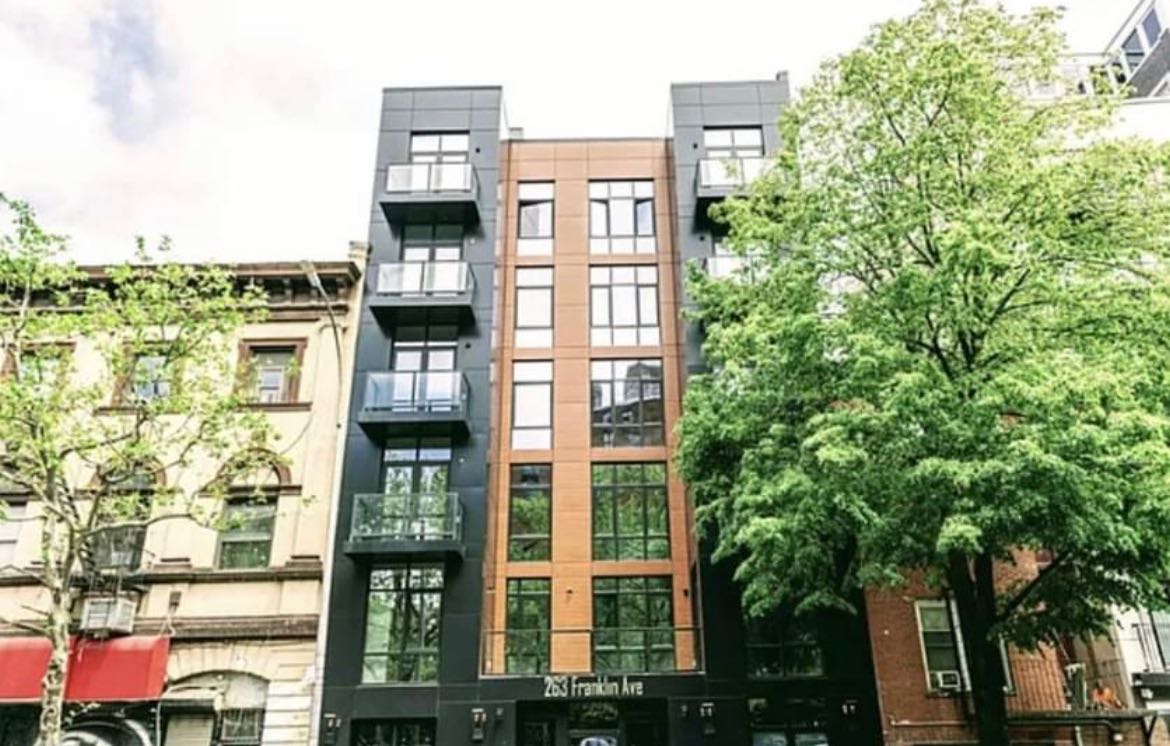 Hello! I am subletting my room in my 2bedroom, 2bathroom apartment in 263 Franklin Ave in Brooklyn from May 31 to July 31st (I am somewhat flexible with the start date). The apartment is fully furnished, it has  a dishwasher, laundry and storage space in building, a big rooftop, trash-room and a big balcony. Wifi and ConEdison bills would be split with my current roommate, a Pratt student, and rent is 1635 per person. Please let me know if you are interested and I can send you pictures of the furnished rooms.
The apartment is fully furnished and I will be subletting the room unfurnished, but I would be happy to leave a big bed frame and mattress upon request. It has a closet, floor to ceiling windows and its own AC. You would also have a private bathroom with a shower.

Here is a virtual tour of the apartment taken by the landlord: https://www.youtube.com/watch?app=desktop&v=M5inq-pfKzY

The apartment is within a 5 minute walk to the G train and Pratt Institute. Let me know if you are interested and would want me to send you proper pictures!