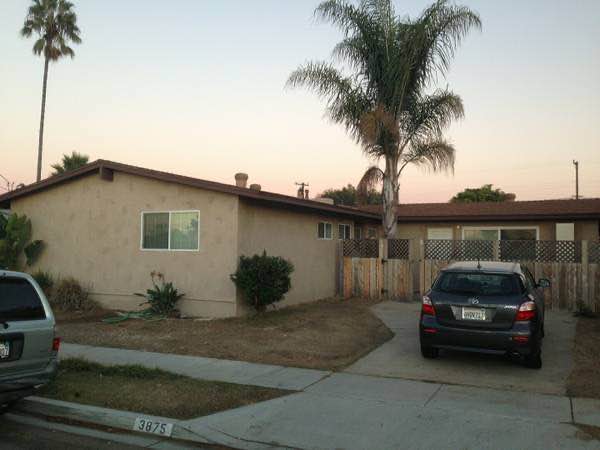 Spacious house, 4 bedrooms, 2 bathrooms, safe, and quiet neighborhood, weights/ boxing/yoga/cardio gym inside house, large kitchen, dining room, living room, storage space, parking, laundry, backyard, wireless internet. Well lit with vaulted ceilings, large kitchen, dual pane windows, central heating and air conditioning. Bike or walk to grocery stores, Target, restaurants, Mesa College, etc... Clean, respectful room mates, looking for the same. Room is 11x10 with 1 closet, there is other storage available in the house. No pets, no couples please.