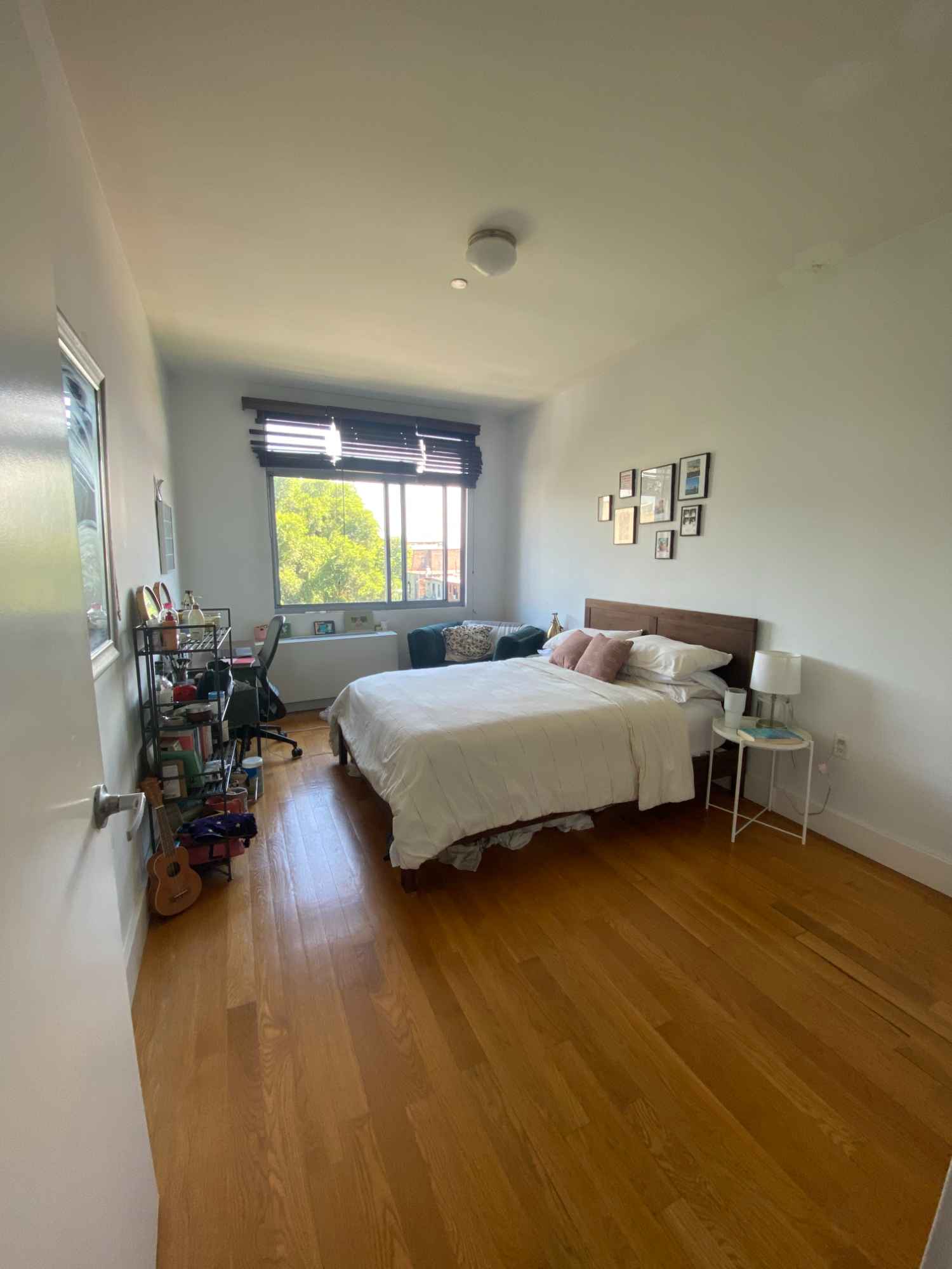 Hello! I am currently looking to sublet our stunning master bedroom in a 3 bed, 1 bath, 2 story apartment in the amazing Prospect/Crown Heights neighborhood. The first floor has two bedrooms, kitchen and bath and upstairs is a living space, the 3rd bedroom and a HUGE private terrace for our unit only! Current tenants are 3 females in their 30's. We like to keep a clean place and are generally very respectful of each others spaces/noise levels, etc.