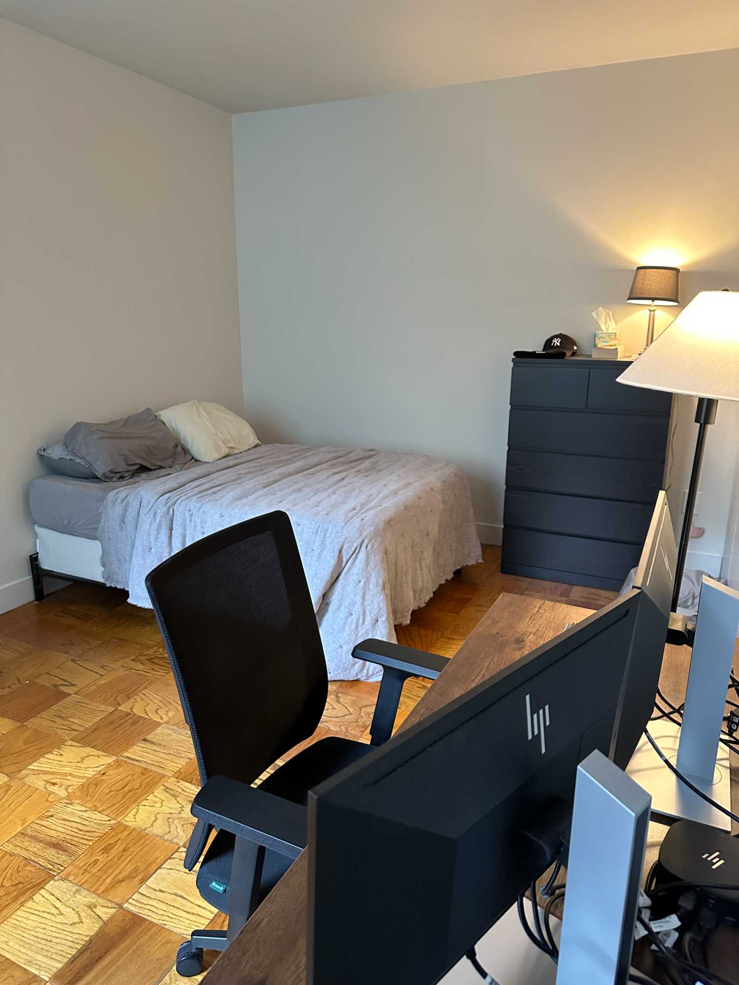 Subleasing my room in a 3 bedroom apartment in Midtown East, 5 minutes from Grand Central

Luxury building with doorman and new laundry machines in basement. 
Apartment is fully furnished and has a dishwasher. (Bedroom will not be furnished)
You would be living with two business professional men in their early thirties.  
The room is a great size with high ceilings, large closets, and its own air conditioning and heating unit.


Rent: $2,200 per month
Security Deposit: $2,317
Available Date: July 1st start, also open to starting the sublease as early as mid-June. Lease ends September 30th, when you will have option to renew for a full year.





