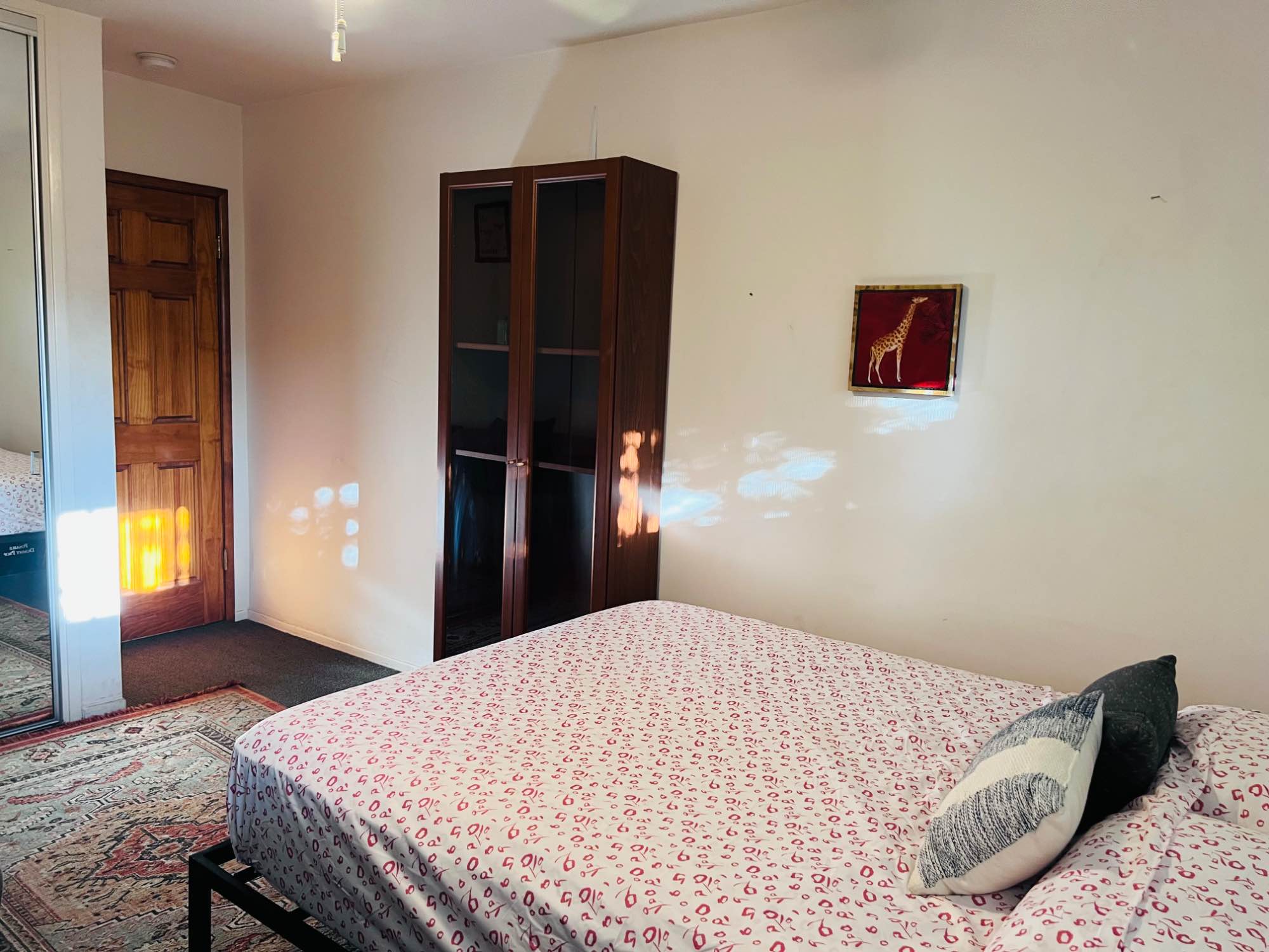 ✨ ABOUT THE SPACE:
Welcome to your new home in the heart of Hollywood! I’m offering a bright, clean, fully furnished private bedroom in my cozy two-bedroom apartment. Your room comes with a comfy queen-size bed, wardrobe, drawers, desk, chair, and fresh linens — just bring your suitcase!

The apartment has a spacious, inviting living room perfect for relaxing or hanging out, fast WiFi, and a fully equipped kitchen kept sparkling clean.

📍 LOCATION, LOCATION, LOCATION:
We’re tucked away on a quiet side street right off Sunset Blvd, directly behind the Netflix building — super central and walkable to all the best that Hollywood has to offer!

	•Steps to AFI, Ralph’s, Trader Joe’s, Home Depot, Starbucks, Rite Aid, Denny’s, and tons of great restaurants and bars.
	•Laundromat just around the corner for easy laundry days.
	•Quick walk to Vine Metro Station and easy access to the 101 Freeway for commuting.
	•Skate park next door if you want to shred!
	•Walking distance to iconic Hollywood attractions, nightlife, and shops.

🚗 EXTRAS:
	•Off-street parking available
	•Utilities included
	•Flexible lease — long or short-term stays      welcome!

If you’re looking for a comfortable, central spot with a considerate roommate and Hollywood at your doorstep, this is it!

Message me if you’d like to come by and check it out — I’m excited to meet you! 🌟

