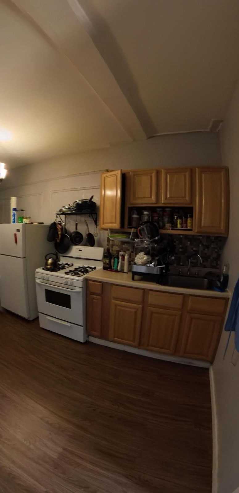 The room is very spacious (you won't find anything quite as large for the price, promise!) and you have the fire escape access.
Your room is on the total opposite end as mine so we both have privacy.
4th floor walk up.
A supermarket right across the street, laundry mat on the same block.
Safe neighborhood with tons of great restaurants and bars within walking distance.
