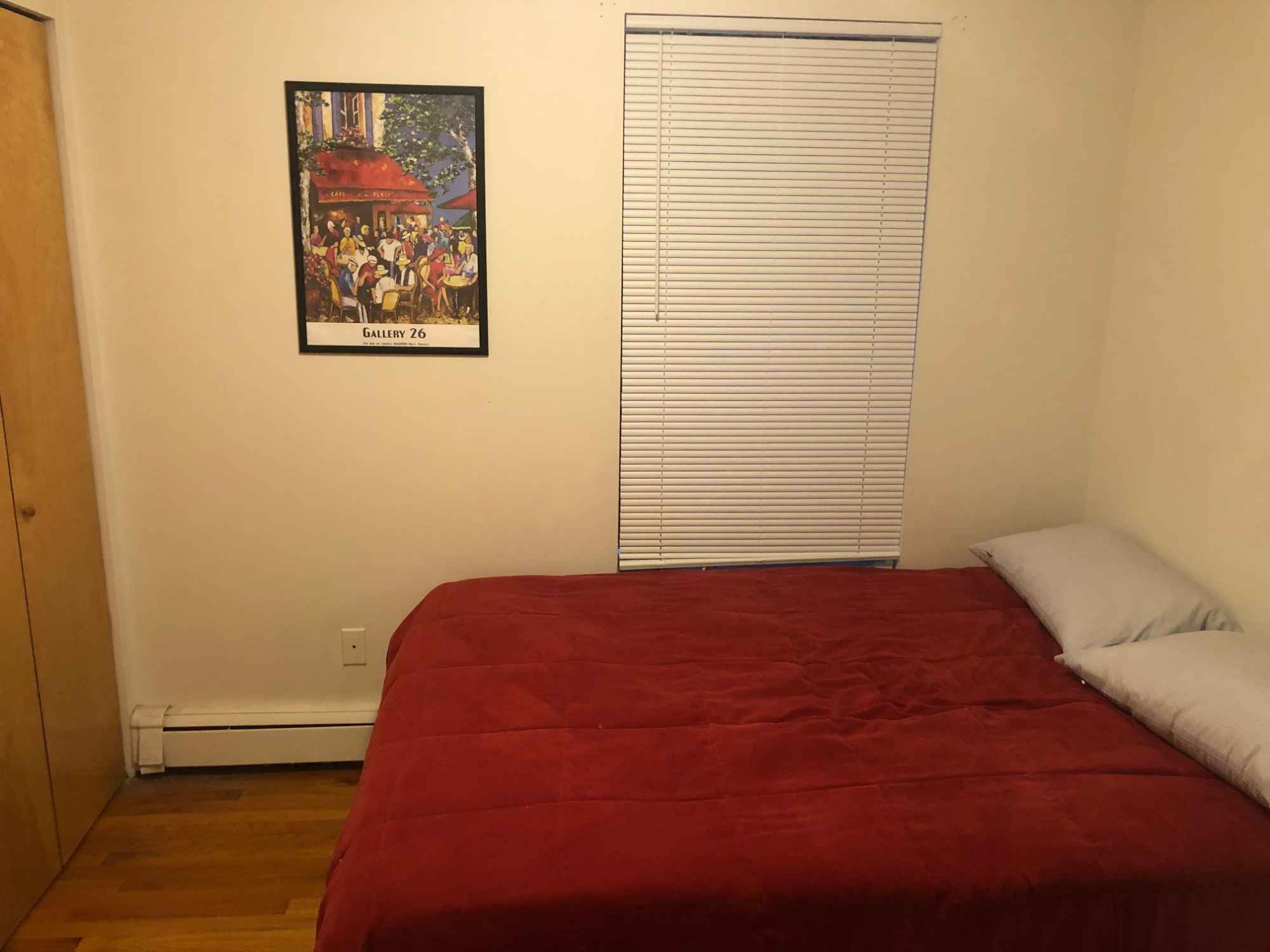 Hello all! 

I live in an awesome, bright, and quiet EV apartment (Ave A and 4th Street Intersection). It faces a lovely rear courtyard and is a 5th floor walk-up. 

Your room is 130 square feet and has a window that faces the building interior. Your room will be furnished with a queen bed, tv, and table. There is laundry in the basement and utilities/supplies are fixed at an additional $150/month per person. 

A little about me: Originally from Los Angeles, I taught special education in DC for 4 and then attended The University of Chicago for my MBA. I now work at a start-up. My office is my room so I'm home most of the time, but usually just in my room. I'm a friendly, clean, very chill, and extroverted introvert (like socializing, but like my quiet in the apartment). I identify as gay.

What I'm looking for: I am looking for someone who is LGBT-friendly, clean, chill, and not too loud at home. I like my calm at home and value clean common spaces; important to keep the kitchen and bathroom clean. You should be looking for a place longer than 6 months and have a stable job that can make payments on time. If you also have a significant other over or bring the party home all the time, this place probably isn't for you. "Overnight guests" once in a while is okay with me. 

I have a dog: I also have a 2-year-old dog who is super friendly, doesn't shed, and quiet. You must be dog-friendly!

Feel free to contact me if you have any questions, and would like to schedule a time to chat and show you the place. Look forward to meeting you all!

-Alan