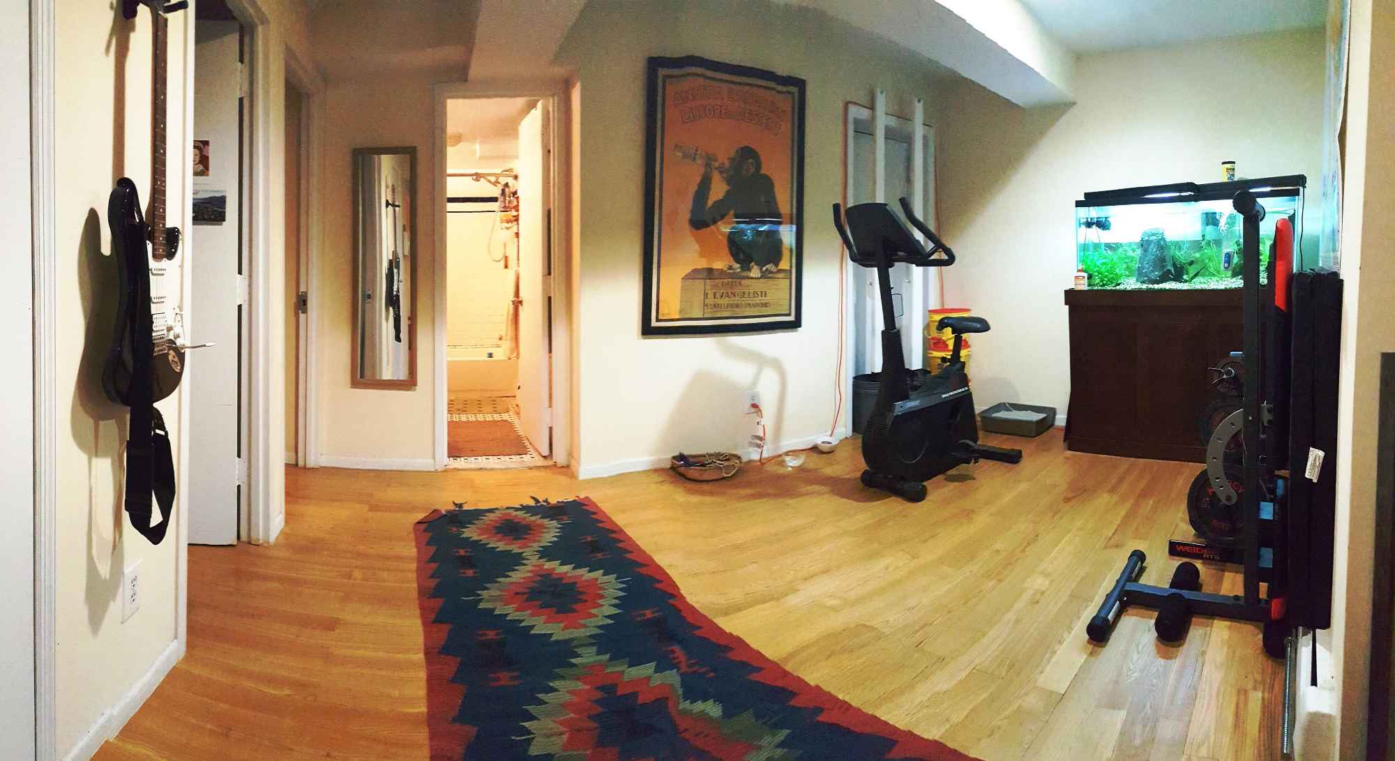 Rent-stabilized 1,100 ft² apartment located around the 96th street 1-2-3 & A-B-C train stations on the Upper West Side; only a few blocks from multiple gyms, supermarkets, and libraries. Laundry in the building. Open room is 12' x 12'6" with 2 large windows and 2 large closets. You will be sharing a bathroom with one of us. Nov 1st move-in date ideal.
About You: Should pay your rent, clean your stuff, and respect noise levels. Introverts welcome, but also great if you come out of your awesome room to eat unhealthy food while we watch crap tv together from time to time.
About Us:
We are two college friends who have been living together for a few years now. We like to go out occasionally on the weekends but are mostly quiet during the week. He plays guitar and does improv, I play with the cat and like to cook. Both of us are pretty cool.