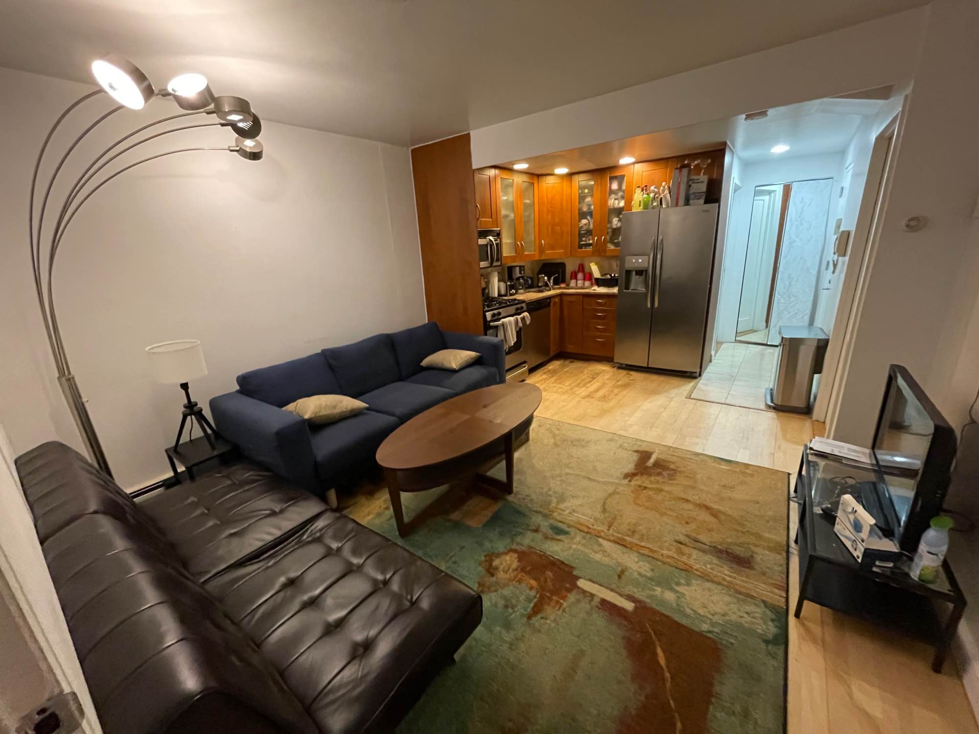 Experience the best of city living in this spacious and bright room, perfectly situated in a beautiful, vibrant neighborhood. The room comes partially furnished with a desk, bed frame, and closet, giving you a comfortable and convenient space to make your own.
Step outside and enjoy your own private patio, perfect for morning coffee or unwinding after a long day. You'll also have roof access, offering stunning views of the city skyline.
Commuting is a breeze, with the A, C, and E subway lines just one block away. This is more than just a room; it's an opportunity to live in a prime location with incredible amenities.