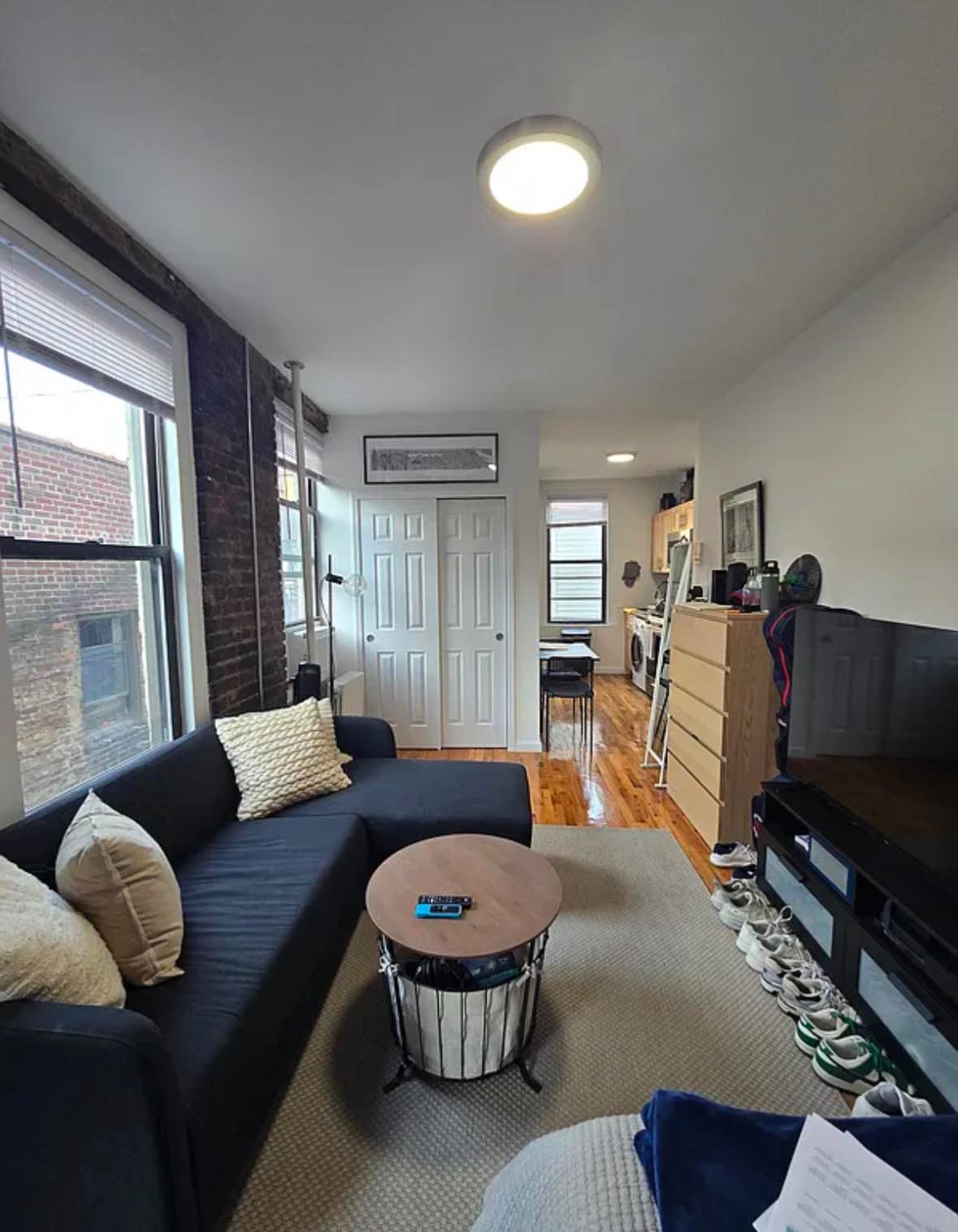 Elevator Building and Washer/Dryer in the unit! Walkthrough video is available upon request.

Renovated Studio! Granite kitchen with stainless steel appliances, and combo washer and dryer. Quiet and BRIGHT! Windows throughout! Large living room with exposed brick and decent-sized closet. Spacious bathroom.