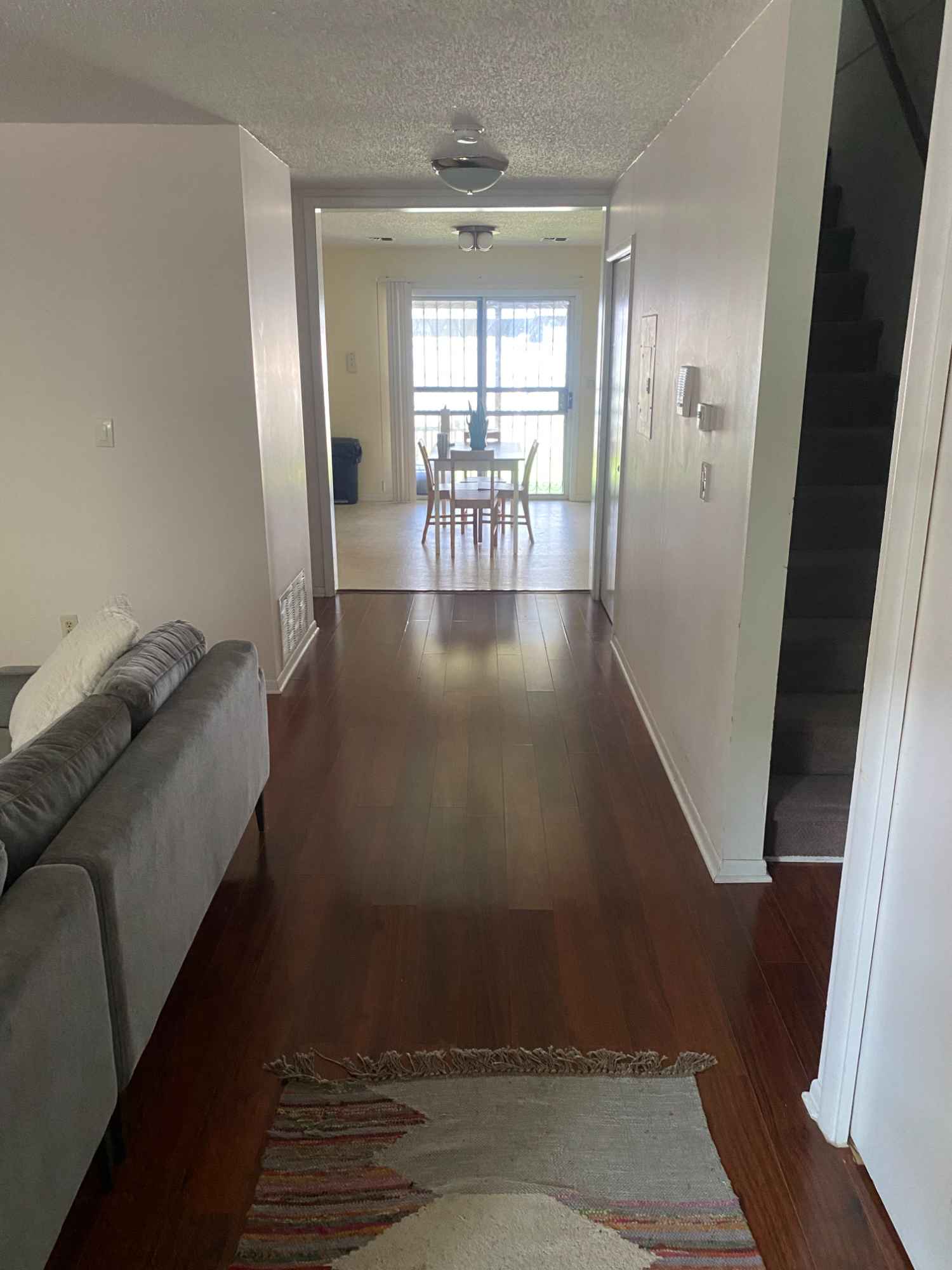 Hello! I am looking for 2 roommates to join me September 1. I have lived in this spacious and sunny 3-bedroom home in Bed Stuy for 2 years and love both the apartment and the neighborhood. The apartment takes up the first and second floors of a 3-story townhouse. It has a large living room, a large kitchen and dining area (with a huge refrigerator), 1.5 bathrooms (the upstairs bathroom is being renovated at the moment and will have a brand-new bathtub), a washer/dryer, a dishwasher, tons of cabinet and closet space, and a large backyard. The landlord (who is wonderful) lives on the third floor in a separate apartment with a separate entrance. The house is a 4-minute walk to the subway (J train, Halsey stop) and near lots of coffee shops, restaurants, etc.

The larger bedroom is 10 x 15' and is available either furnished (queen-sized bed, dresser, night stand, tv, lamp, and window AC unit) or unfurnished if you have your own things. The monthly rent for the larger bedroom is $1,900.

The smaller bedroom is 9 x 10' and uncarpeted. The monthly rent for the smaller bedroom is $1,600.

As for me, I am a single woman who works from home as an editor M-F, 8-5. I go out a lot, but when I'm home I tend to read and listen to music in my bedroom. I have living room furniture, kitchen furniture, dishware, and cookware. You are welcome to all of it. If you have your own things too, there is plenty of room. I'm looking for fellow responsible adults who like keeping a tidy home and care about creating a respectful, peaceful environment for everyone. :)

FRBO, no extra fees, no pets.
12-month lease starting September 1.