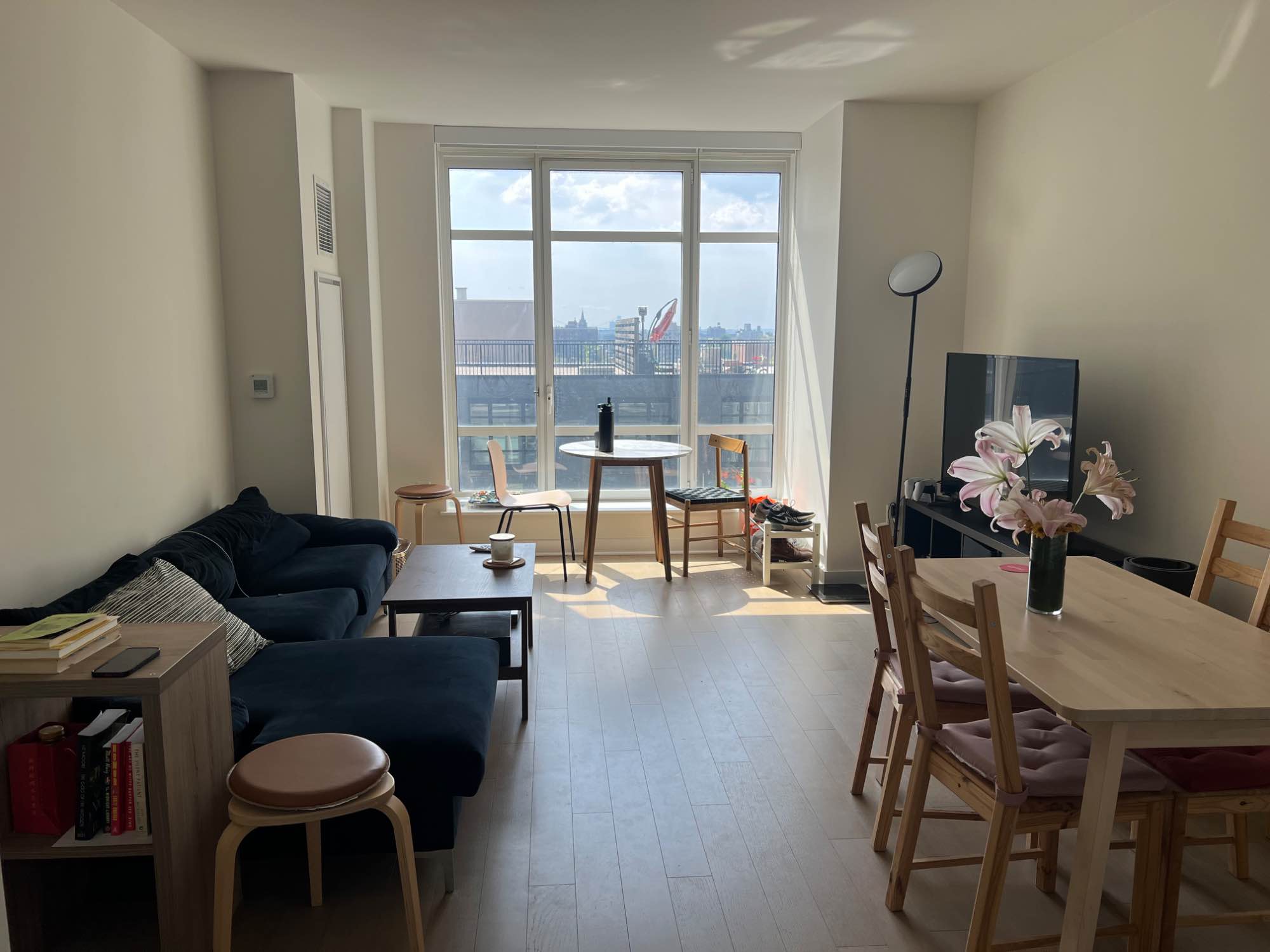 Looking for a flatmate for a luxury 2 Bed, 2 Bathroom apartment in Downtown Brooklyn. Apartment comes with central AC/Heat, doorman, gym, rooftop, in unit washer/ dryer and more. Most of apartment would come furnished
Your roommate (me) is 30, works hybrid, and is clean. Prefer someone similar