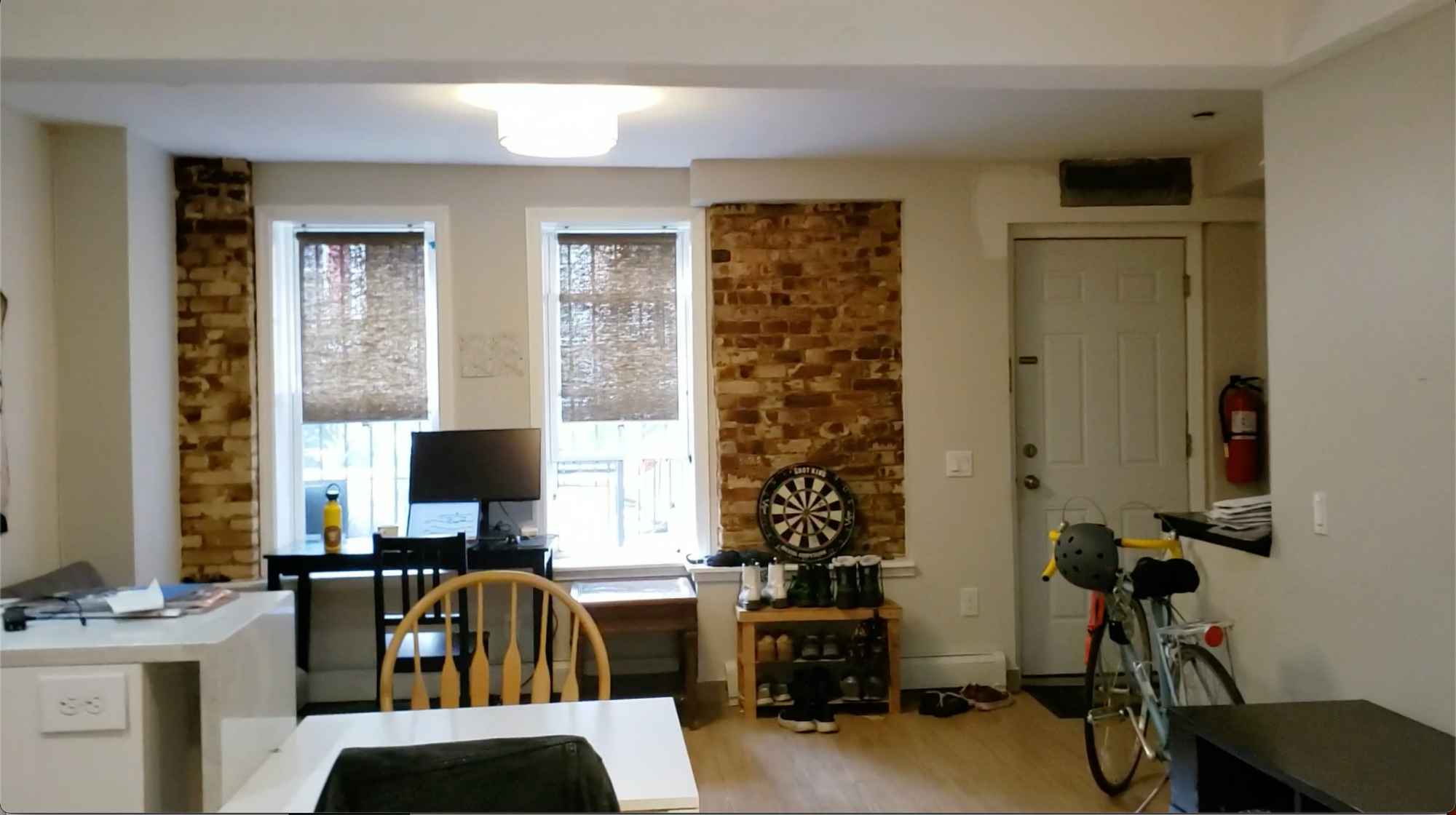 Bed-Stuy, spacious room available in the basement of a ground-level townhouse apartment. Apartment includes a washer/dryer and a dish washer. You would essentially have your own bathroom. Backyard patio space, ample storage, large kitchen. I can provide video tour of full apartment.

Two roommates (Megan and Matt) in their late 20s who work from home, we both live upstairs and really only go downstairs to use the washer/dryer (ie, space and bathroom is all yours). There are two cats who are quiet and can be (and are) kept upstairs, it is unlikely that we can accommodate any more pets unfortunately.

There is a grocery store across the street, pharmacies, liquor stores, bodegas, restaurants very close too. ~10ish minute walk to the A/C subway line, 10-15 minute walk to the J/Z line.

Rent is $1,315 a month, utilities usually $100-150 extra a month per roommate. First months rent + security deposit equal to one months rent required to move in. Just looking for someone who is relatively quiet, can sign a full-year lease, and can pay rent on time. September 1 move in, may be able to accommodate earlier move-in if needed/wanted.