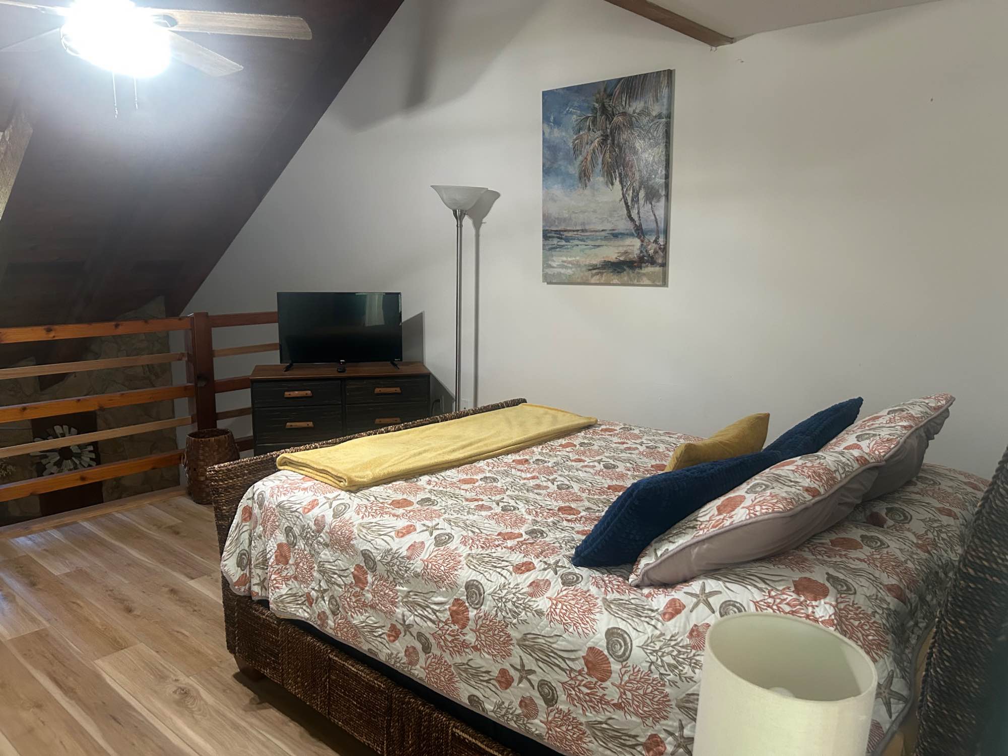 This listing is for a house share. You will have the upstairs suite- 1 furnished bedroom loft - large closet- your own on suite bathroom and a large outdoor deck.
We will share kitchen & livingroom.
Laundry is on site.
Wifi is included but we will share the electric & water bills 50/50.