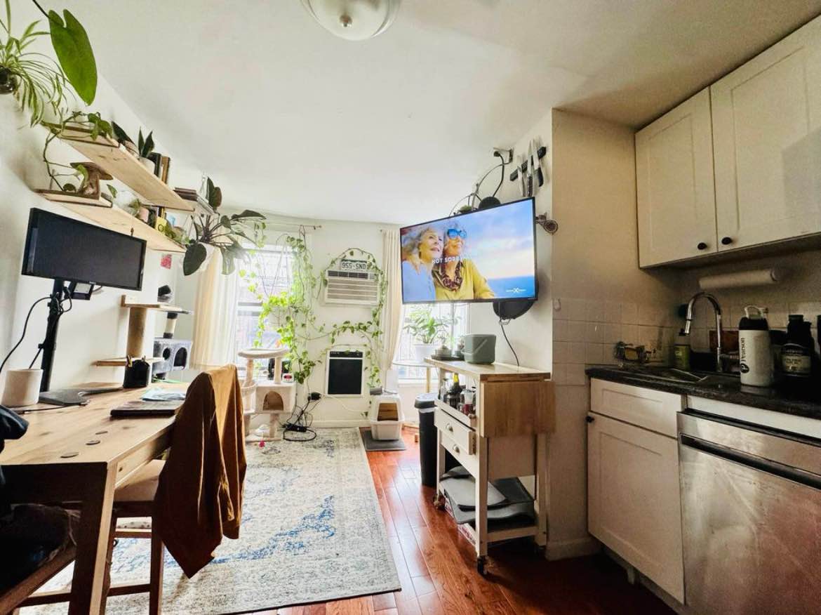 This charming apartment in the heart of the LES is perfect for those who crave the energy of the city.  Imagine stepping out your door to the vibrant streets, bustling with art galleries, trendy cafes, and eclectic boutiques.  You'll be just steps away from the iconic Essex Street Market, where you can explore a world of flavors from around the globe. The apartment itself is a cozy sanctuary, filled with natural light and featuring a well-equipped kitchen and a comfortable living space.  It's a perfect blend of city living and quiet comfort.