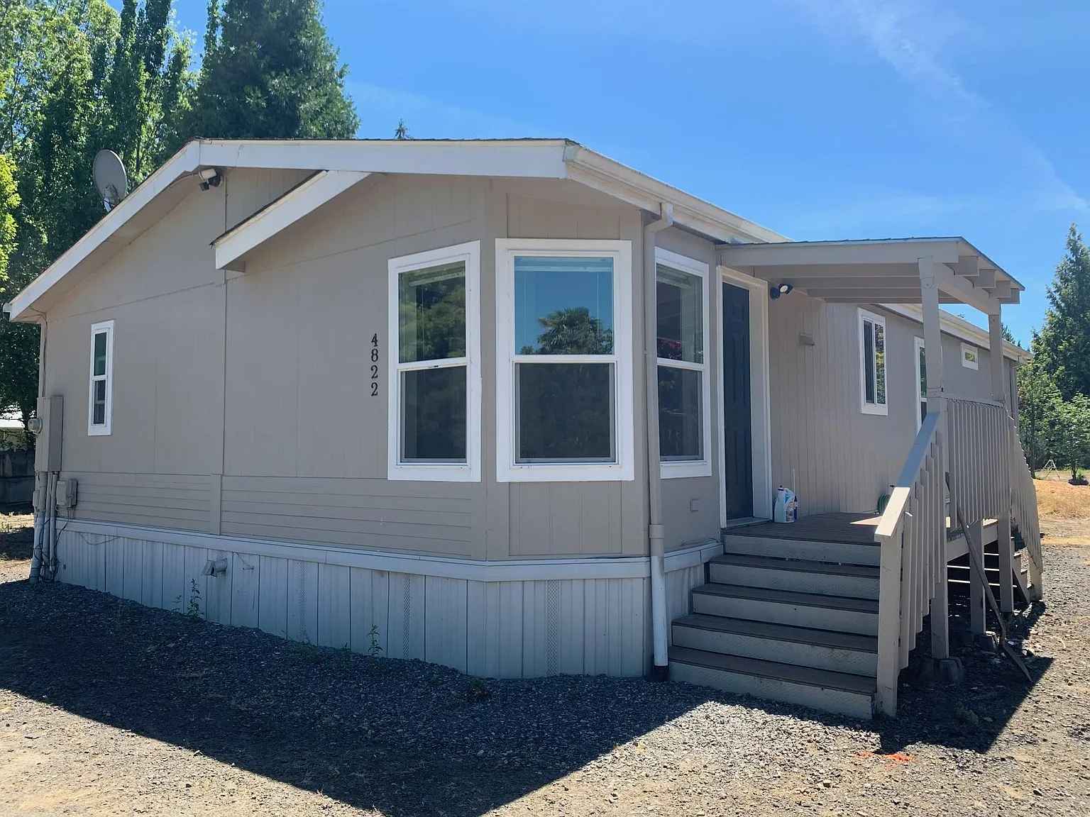 COUNTRY LIVING-PRIVACY--TIRED OF NOISY NEIGHBORS AND PARKING HASSLES? This property on acreage features the privacy of living on a beautiful nursery in this 3 Br, 2 Ba 1,154 sq ft, energy efficient manufactured home with recent improvements. WATER AND SEWER INCLUDED! (saves about $150/ month) . Semi private driveway with AMPLE OFF STREET PARKING just a few steps away from covered porch and entry. SOFT WATER included. Beautiful country setting but ONLY 5 MINUTES from MAX and shopping. Short drive to INTEL, NIKE. If you like PRIVACY, you'll really like this one of a kind home. One small pet may be considered with suitable rental history.

No other pets allowed as I have a dog already. utilities are split. Water and sewage is covered by the owner. Central heating and in house washer, dryer and washing machine. Living room is furnished but the bedrooms are not. Trash is 40 dollars a month, Wifi 100 dollars a month, and electricity varies depending on the time of year. 

My current roommate is moving out at the end our lease. Its a 3 bedroom house I am looking for 1 to 2 roommates. Cost of rent depends on the amount of roommates. One roommate rent is $1000 per month. 2 roommates $700 per month due on the first of every month. 