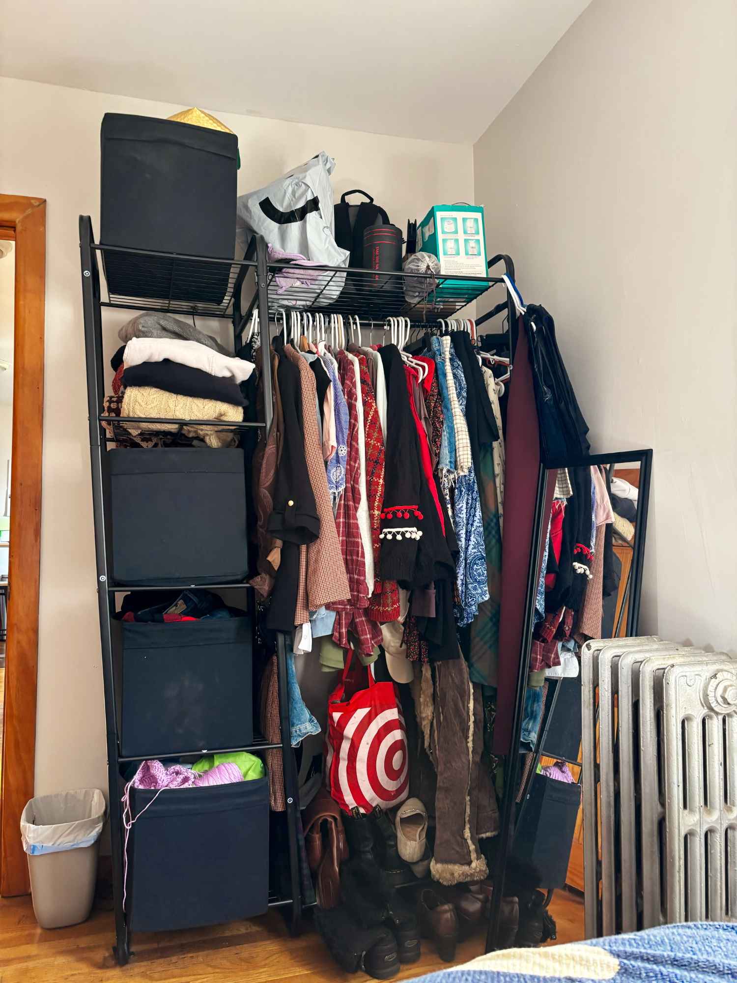 This is a pre-war building in Brooklyn, which comes fully furnished (with personal items/linens removed, of course). No dishwasher or washer/dryer, and it's a walk-up, so you must be able to use stairs. NO ELEVATOR. The apartment is small, but feels warm and spacious because of the natural light and wood. You'd be living with one male roommate (my partner) who works from home. He loves film, literature, and going out - if you like any of these things, it would be a good personality match!