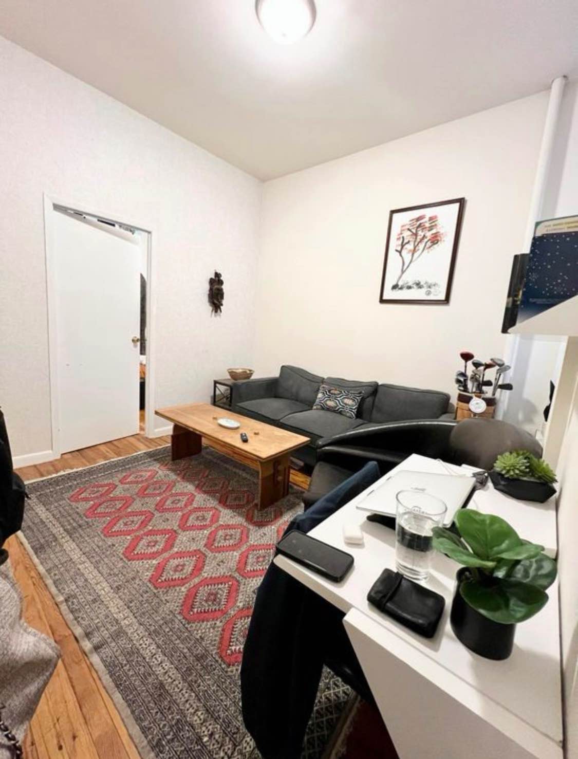 Hey! I'm looking for a chill and tidy candidate to occupy this apartment. This is a bright space with nice wood floors and a welcoming vibe. The common area is spacious enough for hanging out, watching a movie, or working from home. We have a separate, functional kitchen that's been updated (some even have a dishwasher, woohoo!) with everything you need for cooking. The available bedroom is a great size with good light, and there's decent closet space to keep your stuff organized. The bathroom is clean and modern. I'm a low-key, respectful person and I'm looking for someone similar to share a friendly and relaxed home. If you like a place that's comfortable and well-kept, shoot me a message for more information 