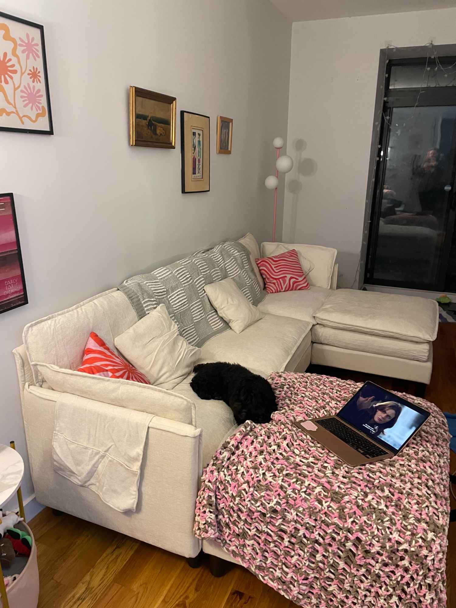 I like to spend my days off outside with my dog, working out, watching movies, or out and about with my friends. I am a late morning riser because I work at nights (around 10 am usually) and I like to relax with a cup of coffee in the mornings before doing anything. The apartment is very quiet but there is a ton of stuff in walking distance so I love walking to get coffee, food, or drinks :)