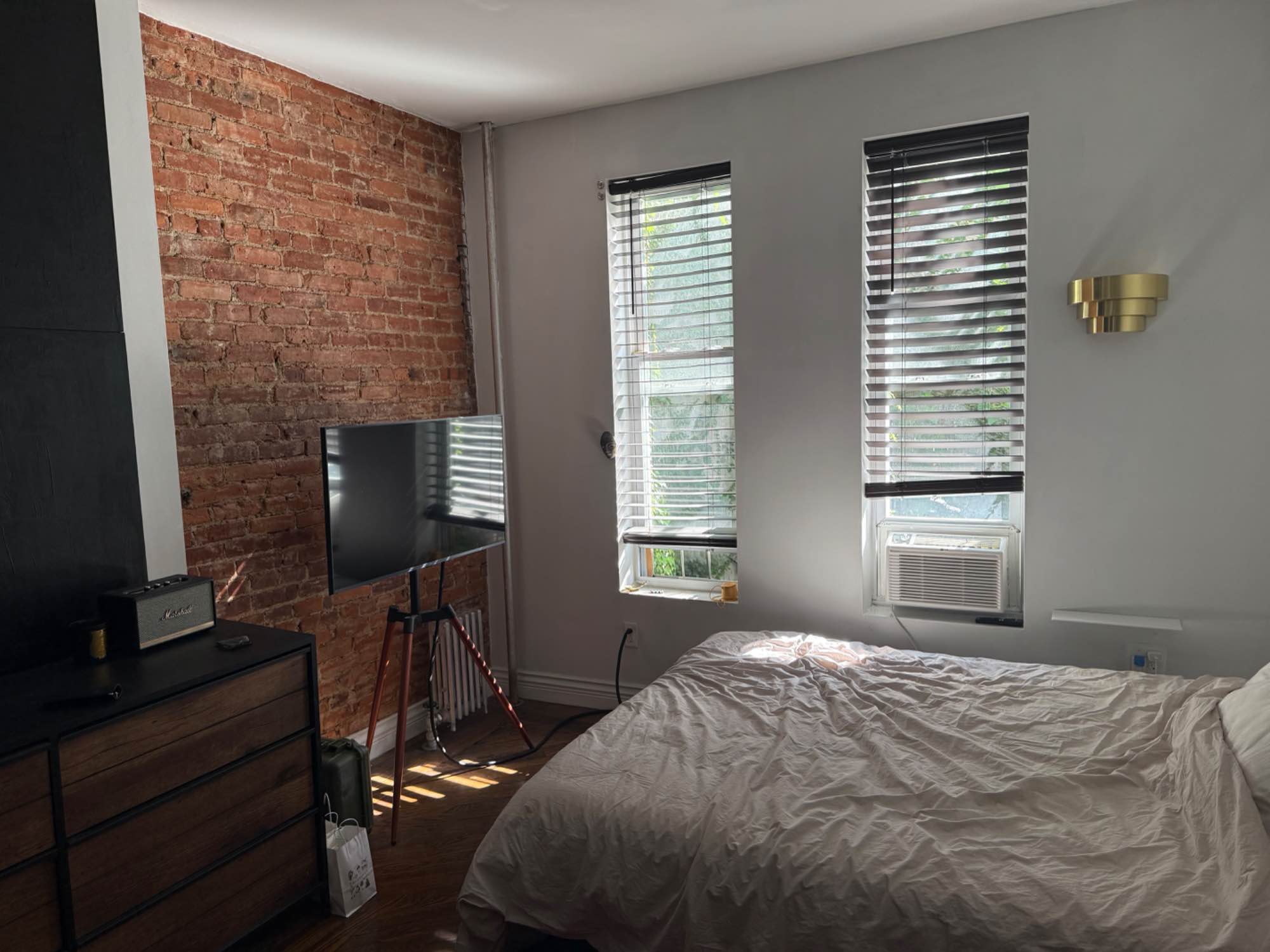 Spacious 3BR / 2BA in Brooklyn – Private Bed & Bath Available

I’m looking for a new roommate to join my 3-bedroom, 2-bath apartment in Brooklyn. You’ll have your own private bedroom and bathroom, and we’ll share the third bedroom as a dedicated additional communal space. The apartment features a beautiful communal area, a large kitchen island, in-unit washer and dryer (with extra space for overflow storage), hardwood floors, exposed brick walls, and a nice, comfortable lighting situation throughout. It’s a 2nd-floor walk-up in a well-maintained building.

About Me / the home environment:

	•	Gay  (LGBTQ+ affirming is important)
	•	Mature, professional, and responsible
	•	Clean, organized, and respectful of shared spaces
	•	This is not a party household — I value a peaceful, comfortable home

        •	I have a sweet boy cat named Jupiter, but unfortunately no other pets at this time

About You:

You’re a working professional with a reliable income, looking for a long-term living situation. You’re considerate, easy to communicate with, and appreciate a clean, calm environment.

If this sounds like a good fit, please reach out with a little bit about yourself, your work schedule, and what you’re looking for in a home. 