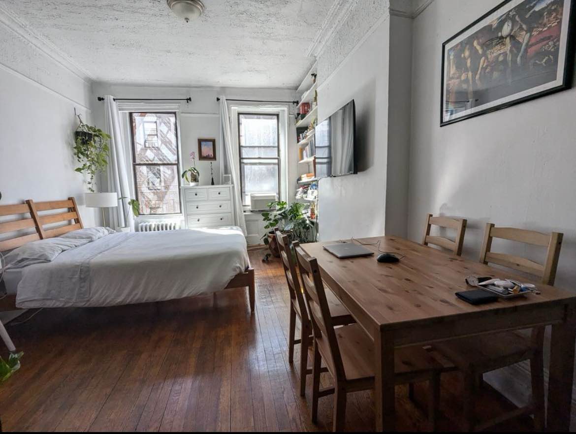 Discover this stylish studio apartment designed with modern amenities to elevate your living experience. The kitchen is equipped with contemporary appliances and ample counter space, perfect for preparing meals, while large windows flood the space with natural light, creating a bright and inviting atmosphere. The  functional layout includes a comfortable sleeping area and smart storage solutions, ideal for urban living. Residents enjoy easy access to the 4, 5, 6 subway lines, connecting you seamlessly to the rest of Manhattan.