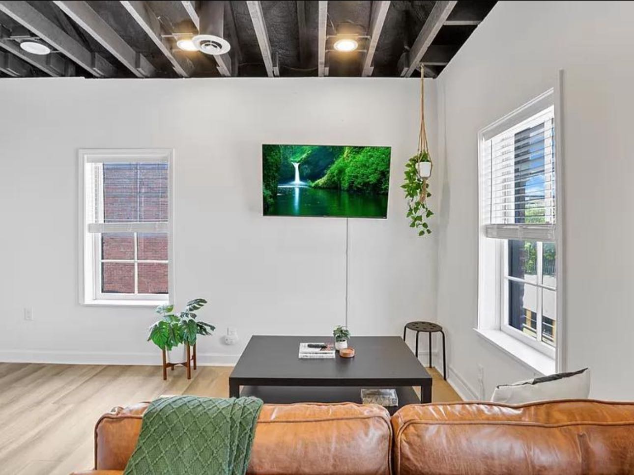 This unit is offered furnished. Gas + electric + water + sewer + trash + internet and use of furniture are included in the rent price. 
Our suite provides a memory foam mattress, 
mounted HDTV, kitchen with sink, oven/range and fridge, and full bathroom with a beautiful walk-in shower.
You can  email on (mariegeorgiasmith@outlook.com) or text me on { (315) 352-8247 }for more information and how to secure and move in.