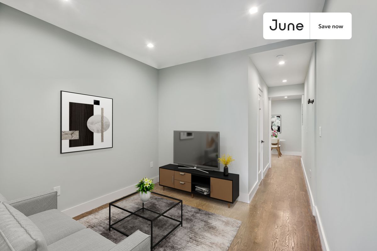 



1 bedroom in East Harlem on flexible lease terms.

Check out 3D tour now:  https://jnhm.es/SS

This  1 bedroom apartment on the East Harlem  is available on a 12 month lease or a flexible short term (31 to 364 days) lease. You pick your custom start and end date. Monthly rent rate is determined by furnishing preference, move-in date and move-out date. Speak to a June representative for recommendations on the best stay duration for the lowest rate, and learn more about this home on the June website:     https://jnhm.es/5yr

Amenities of this home:   Dishwasher,    Wi-Fi - Paid separately (High-Speed),    Guarantors Allowed,       Couple-Friendly,       Laundry in home (free),    Hardwood Flooring,    Microwave,    Oven,    Refrigerator,   also, this unit is conveniently located, several local parks, restaurants and bars are just minutes away.

About June Homes: Welcome to the easiest rental experience of your life. Rent furnished or unfurnished apartments on a 12 month lease or a flexible short term (31 to 364 days). As a resident, you’ll have access to 24/7 support and monthly cleanings of the home’s shared spaces. Sign up now to apply online for your next home with June: https://jnhm.es/sign-roomi

Brokers welcome! Contact us for more details.

Interested? Use this listing ID when speaking to June team:  #501