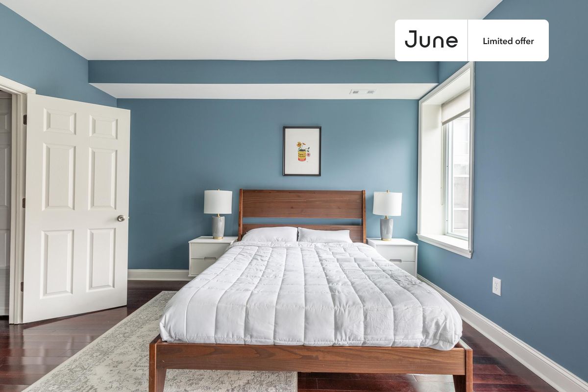 Move in with us before April 30th and stay until May 31st or later, and enjoy our limited-time discount on your first month! $150 off in DC. Hurry up!

Queen bedroom in a 4 bedroom / 2.5 bathroom apartment!

Check out 3D tour now:  https://jnhm.es/8bK

This  Queen room in Bloomingdale  is available on a flexible 1-18 month lease. Monthly rent rate is determined by furnishing preference, move-in date and move-out date. Speak to a June representative for recommendations on the best stay duration for the lowest rate, and learn more about this home on the June website:  https://jnhm.es/6pM

Amenities of this home:   Dishwasher,    Patio,    Furnished Common Areas,    Wi-Fi - Paid separately (High-Speed),    Guarantors Allowed,       Decorative fireplace,    32-inch Flat-Screen TV,    Dining area,    Paid parking,    Laundry in home (free),       Living area,    Hardwood Flooring,    Microwave,    Oven,    Refrigerator,   also, this unit is conveniently located, several local parks, restaurants and bars are just minutes away.

About June Homes: Welcome to the easiest rental experience of your life. Rent furnished or unfurnished apartments for 1 - 18 months, bypass hidden costs and broker fees and enjoy an easy move-in. As a resident, you’ll have access to 24/7 support and monthly cleanings of the home’s shared spaces. Sign up now to apply online for your next home with June: https://jnhm.es/sign-roomi

Interested? Kindly note that the minimum stay duration would be 31 days. 

Use this listing ID when speaking to June team:  #1615 A