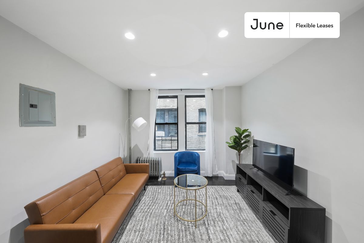 

2 bedroom in East Harlem on flexible lease terms.

Check out 3D tour now:  https://jnhm.es/V9

This 2 bedrooms, 1 bath apartment on the East Harlem  is available on a flexible 1-18 month lease. Monthly rent rate is determined by furnishing preference, move-in date and move-out date. Speak to a June representative for recommendations on the best stay duration for the lowest rate, and learn more about this home on the June website:

Amenities of this home:   Dishwasher,    Furnished Common Areas,    Wi-Fi - Paid separately (High-Speed),    Elevator,    Guarantors Allowed,       32-inch Flat-Screen TV,       Street parking,    Laundry in home (free),    Hardwood Flooring,    Microwave,    Oven,    Refrigerator,   also, this unit is conveniently located, several local parks, restaurants and bars are just minutes away.

About June Homes: Welcome to the easiest rental experience of your life. Rent furnished or unfurnished apartments for 1 - 18 months, bypass hidden costs and broker fees and enjoy an easy move-in. As a resident, you’ll have access to 24/7 support and monthly cleanings of the home’s shared spaces. Sign up now to apply online for your next home with June: https://jnhm.es/sign-roomi

Use this listing ID when speaking to June team: #698