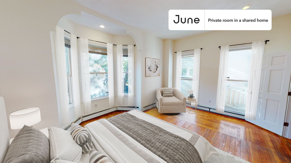 PLEASE NOTE: This is a private room in a shared apartment. You will have your own bedroom and shared common areas (kitchen, bathroom, etc.) with other residents.
Queen bedroom in a 6 bedroom / 2 bathroom apartment!
Check out 3D tour now: https://jnhm.es/89b
This Queen room in JFK/UMass is available on a 12 month lease or a flexible short term (31 to 364 days) lease. You pick your custom start and end date. Monthly rent rate is determined by furnishing preference, move-in date and move-out date. Speak to a June representative for recommendations on the best stay duration for the lowest rate, and learn more about this home on the June website: https://jnhm.es/62t
Amenities of this home: Dishwasher, Furnished Common Areas, Wi-Fi - Paid separately (High-Speed), Outdoor space, Guarantors Allowed, 32-inch Flat-Screen TV, Laundry in home (free), Balcony, Shared Home Office, Living area, Hardwood Flooring, Microwave, Oven, Refrigerator, also, this unit is conveniently located, several local parks, restaurants and bars are just minutes away.
About June Homes: Welcome to the easiest rental experience of your life. Rent furnished or unfurnished apartments on a 12 month lease or a flexible short term (31 to 364 days). As a resident, you’ll have access to 24/7 support and monthly cleanings of the home’s shared spaces. Sign up now to apply online for your next home with June: https://jnhm.es/sign-roomi
Brokers welcome! Contact us for more details.
Interested? Kindly note that the minimum stay duration would be 31 days.
Use this listing ID when speaking to June team: #1086 A