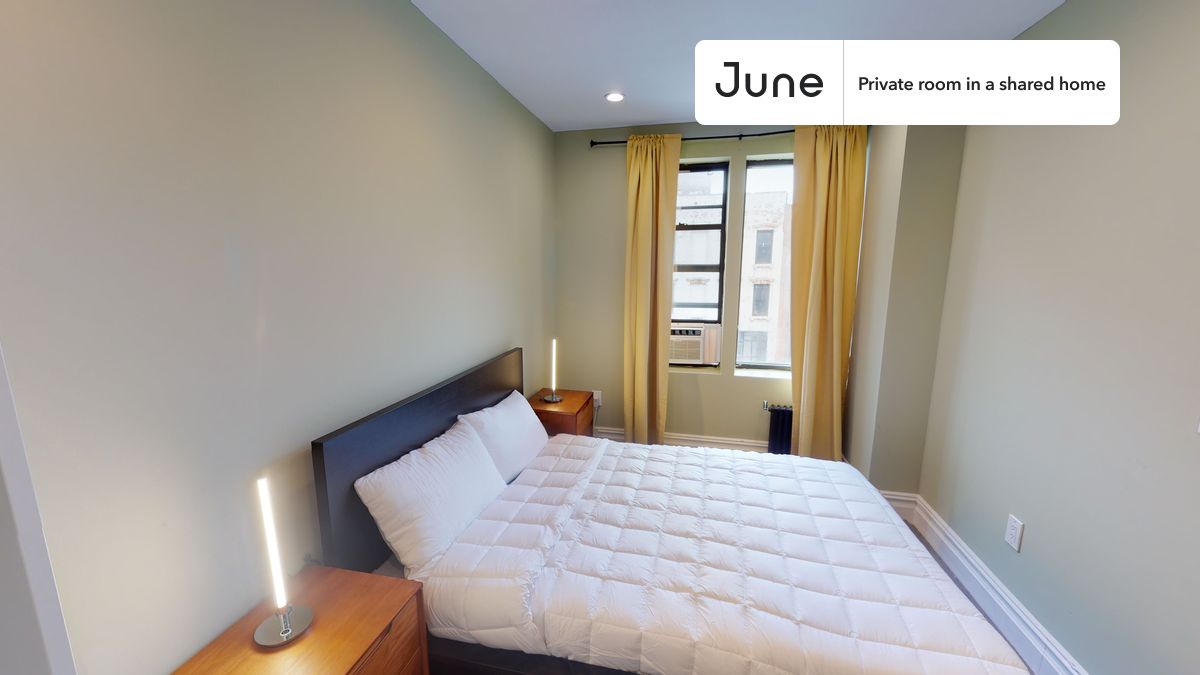 PLEASE NOTE: This is a private room in a shared apartment. You will have your own bedroom and shared common areas (kitchen, bathroom, etc.) with other residents.
Full bedroom in a 3 bedroom / 2 bathroom apartment!
Check out 3D tour now: https://jnhm.es/Tr
This Full room in East Village is available on a 12 month lease or a flexible short term (31 to 364 days) lease. You pick your custom start and end date. Monthly rent rate is determined by furnishing preference, move-in date and move-out date. Speak to a June representative for recommendations on the best stay duration for the lowest rate, and learn more about this home on the June website: https://jnhm.es/5Bb
Amenities of this home: Dishwasher, Furnished Common Areas, Wi-Fi - Paid separately (High-Speed), Elevator, Guarantors Allowed, Street parking - City permit required, Laundry in home (free), Security cameras, Wall-Mounted TV, Lobby reception (part-time), Hardwood Flooring, Microwave, Oven, Refrigerator, also, this unit is conveniently located, several local parks, restaurants and bars are just minutes away.
About June Homes: Welcome to the easiest rental experience of your life. Rent furnished or unfurnished apartments on a 12 month lease or a flexible short term (31 to 364 days). As a resident, you’ll have access to 24/7 support and monthly cleanings of the home’s shared spaces. Sign up now to apply online for your next home with June: https://jnhm.es/sign-roomi
Brokers welcome! Contact us for more details.
Interested? Use this listing ID when speaking to June team: #557 C