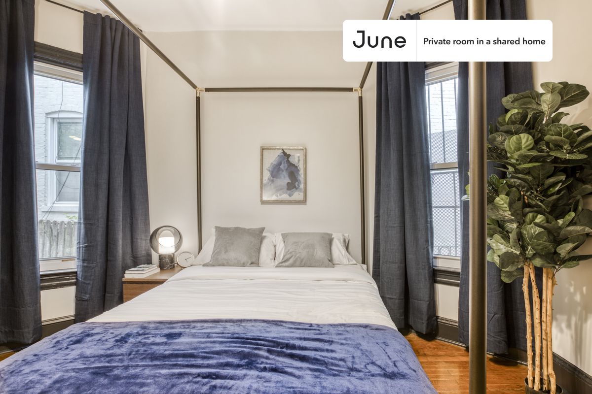 

PLEASE NOTE: This is a private room in a shared apartment. You will have your own bedroom and shared common areas (kitchen, bathroom, etc.) with other residents.

Queen bedroom in a 4 bedroom / 2 bathroom apartment!

Check out 3D tour now:  https://jnhm.es/Q9

This  Queen room in Columbia Heights  is available on a 12 month lease or a flexible short term (31 to 364 days) lease. You pick your custom start and end date. Monthly rent rate is determined by furnishing preference, move-in date and move-out date. Speak to a June representative for recommendations on the best stay duration for the lowest rate, and learn more about this home on the June website:  https://jnhm.es/Ad

Amenities of this home:   Dishwasher,    Patio,    Furnished Common Areas,    Wi-Fi - Paid separately (High-Speed),    Outdoor space,    Guarantors Allowed,       32-inch Flat-Screen TV,    Dine in kitchen,    Central AC (Common space),    Laundry in home (free),       Hardwood Flooring,    Microwave,    Oven,    Refrigerator,    Upper floor requires window AC,   also, this unit is conveniently located, several local parks, restaurants and bars are just minutes away.

About June Homes: Welcome to the easiest rental experience of your life. Rent furnished or unfurnished apartments on a 12 month lease or a flexible short term (31 to 364 days). As a resident, you’ll have access to 24/7 support and monthly cleanings of the home’s shared spaces. Sign up now to apply online for your next home with June: https://jnhm.es/sign-roomi

Brokers welcome! Contact us for more details.

Interested? Kindly note that the minimum stay duration would be 31 days. 

Use this listing ID when speaking to June team:  #174 1A