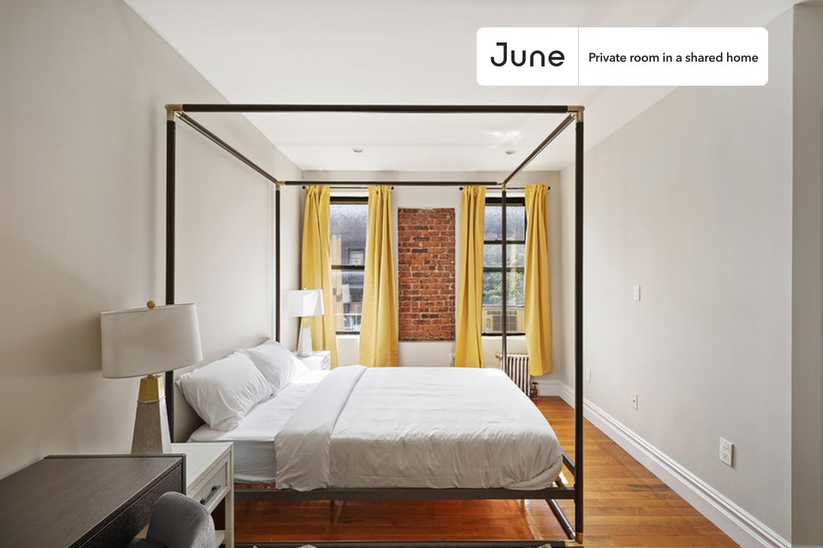 

PLEASE NOTE: This is a private room in a shared apartment. You will have your own bedroom and shared common areas (kitchen, bathroom, etc.) with other residents.

Queen bedroom in a 3 bedroom / 2 bathroom apartment!

Check out 3D tour now:  https://jnhm.es/Vi

This  Queen room in East Harlem  is available on a 12 month lease or a flexible short term (31 to 364 days) lease. You pick your custom start and end date. Monthly rent rate is determined by furnishing preference, move-in date and move-out date. Speak to a June representative for recommendations on the best stay duration for the lowest rate, and learn more about this home on the June website:  https://jnhm.es/5HN

Amenities of this home:   Dishwasher,    Furnished Common Areas,    Wi-Fi - Paid separately (High-Speed),    Elevator,    Guarantors Allowed,       32-inch Flat-Screen TV,       Street parking - City permit required,    Laundry in home (free),    Hardwood Flooring,    Microwave,    Oven,    Refrigerator,   also, this unit is conveniently located, several local parks, restaurants and bars are just minutes away.

About June Homes: Welcome to the easiest rental experience of your life. Rent furnished or unfurnished apartments on a 12 month lease or a flexible short term (31 to 364 days). As a resident, you’ll have access to 24/7 support and monthly cleanings of the home’s shared spaces. Sign up now to apply online for your next home with June: https://jnhm.es/sign-roomi

Brokers welcome! Contact us for more details.

Interested? Use this listing ID when speaking to June team:  #704 A