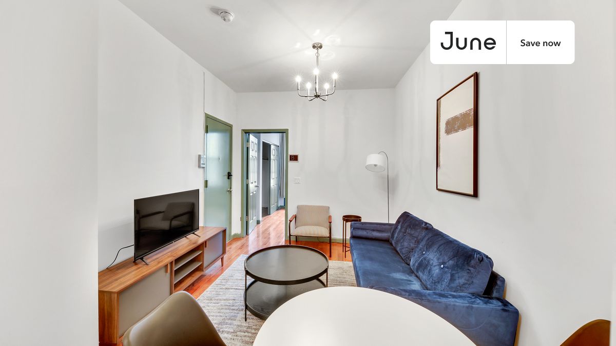 

2 bedroom in East Harlem on flexible lease terms.

Check out 3D tour now:  https://jnhm.es/Uc

This 2 bedrooms, 1 bath apartment on the East Harlem  is available on a 12 month lease or a flexible short term (31 to 364 days) lease. You pick your custom start and end date. Monthly rent rate is determined by furnishing preference, move-in date and move-out date. Speak to a June representative for recommendations on the best stay duration for the lowest rate, and learn more about this home on the June website:

Amenities of this home:   Furnished Common Areas,    Wi-Fi - Paid separately (High-Speed),    Guarantors Allowed,       Decorative fireplace,    32-inch Flat-Screen TV,       Street parking - City permit required,    Hardwood Flooring,    Microwave,    Oven,    Refrigerator,   also, this unit is conveniently located, several local parks, restaurants and bars are just minutes away.

About June Homes: Welcome to the easiest rental experience of your life. Rent furnished or unfurnished apartments on a 12 month lease or a flexible short term (31 to 364 days). As a resident, you’ll have access to 24/7 support and monthly cleanings of the home’s shared spaces. Sign up now to apply online for your next home with June: https://jnhm.es/sign-roomi

Brokers welcome! Contact us for more details.

Use this listing ID when speaking to June team: #577