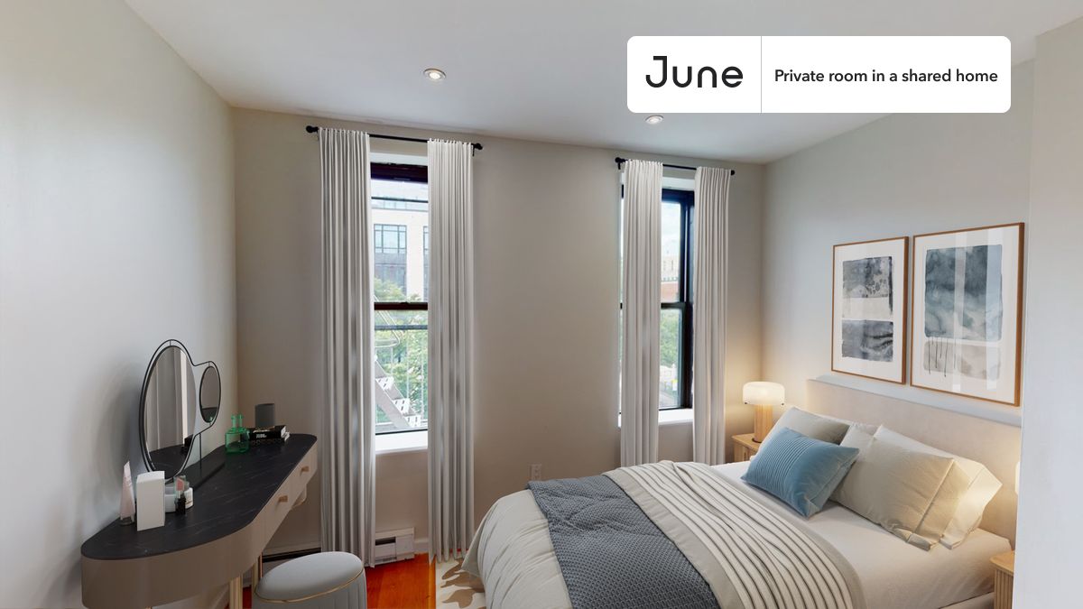 PLEASE NOTE: This is a private room in a shared apartment. You will have your own bedroom and shared common areas (kitchen, bathroom, etc.) with other residents.
Full bedroom in a 3 bedroom / 1 bathroom apartment!
Check out 3D tour now: https://jnhm.es/86e
This Full room in Upper West Side is available on a 12 month lease or a flexible short term (31 to 364 days) lease. You pick your custom start and end date. Monthly rent rate is determined by furnishing preference, move-in date and move-out date. Speak to a June representative for recommendations on the best stay duration for the lowest rate, and learn more about this home on the June website: https://jnhm.es/6bG
Amenities of this home: Dishwasher, Furnished Common Areas, Wi-Fi - Paid separately (High-Speed), Guarantors Allowed, Laundry in home (free), Wall-Mounted TV, Hardwood Flooring, Microwave, Oven, Refrigerator, also, this unit is conveniently located, several local parks, restaurants and bars are just minutes away.
About June Homes: Welcome to the easiest rental experience of your life. Rent furnished or unfurnished apartments on a 12 month lease or a flexible short term (31 to 364 days). As a resident, you’ll have access to 24/7 support and monthly cleanings of the home’s shared spaces. Sign up now to apply online for your next home with June: https://jnhm.es/sign-roomi
Brokers welcome! Contact us for more details.
Interested? Use this listing ID when speaking to June team: #1306 C