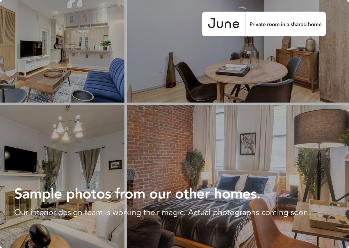 PLEASE NOTE: This is a private room in a shared apartment. You will have your own bedroom and shared common areas (kitchen, bathroom, etc.) with other residents.
Queen bedroom in a 3 bedroom / 2 bathroom apartment!
Check out 3D tour now: https://jnhm.es/8ew
This Queen room in Greenpoint is available on a 12 month lease or a flexible short term (31 to 364 days) lease. You pick your custom start and end date. Monthly rent rate is determined by furnishing preference, move-in date and move-out date. Speak to a June representative for recommendations on the best stay duration for the lowest rate, and learn more about this home on the June website: https://jnhm.es/6w2
Amenities of this home: Dishwasher, Furnished Common Areas, Wi-Fi - Paid separately (High-Speed), Guarantors Allowed, 32-inch Flat-Screen TV, Laundry in home (free), Wall AC (Common space), Hardwood Flooring, Oven, Refrigerator, also, this unit is conveniently located, several local parks, restaurants and bars are just minutes away.
About June Homes: Welcome to the easiest rental experience of your life. Rent furnished or unfurnished apartments on a 12 month lease or a flexible short term (31 to 364 days). As a resident, you’ll have access to 24/7 support and monthly cleanings of the home’s shared spaces. Sign up now to apply online for your next home with June: https://jnhm.es/sign-roomi
Brokers welcome! Contact us for more details.
Interested? Use this listing ID when speaking to June team: #1737 B