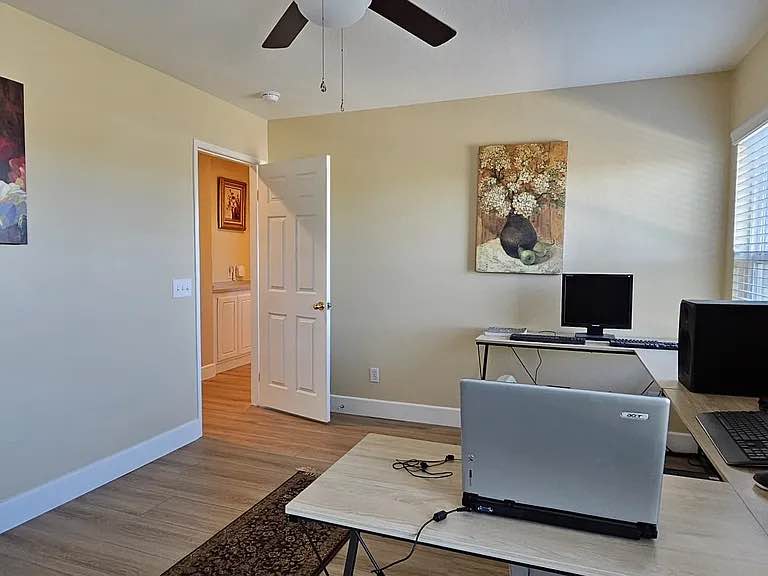 Looking for ONE professional individual**. Beautiful standalone one bedroom, one full bath with nice kitchen and full size refrigerator and central air/heating. Washer and dryer in the building. This unit has a separate and private entrance. Also, one dedicated storage area (5'x3'x6') with the lock is provided in the garage.