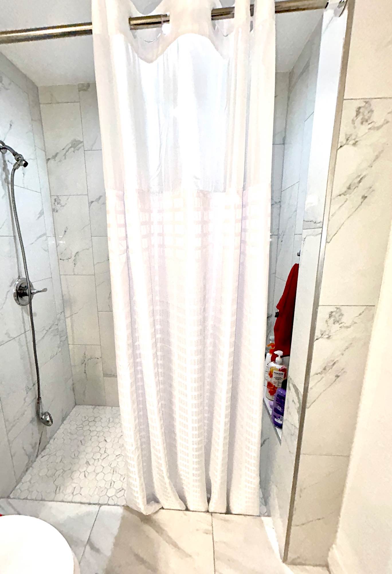 Typically up by 6:00 PM. To bed by 10:00 PM. Renting shared Master bedroom and bathroom, shared with respectful and clean 50s female. Living space, garage and driveway shared. Catholic. Home is 1559 sq ft, 3/2. Current Roommates ages 30s-50s.