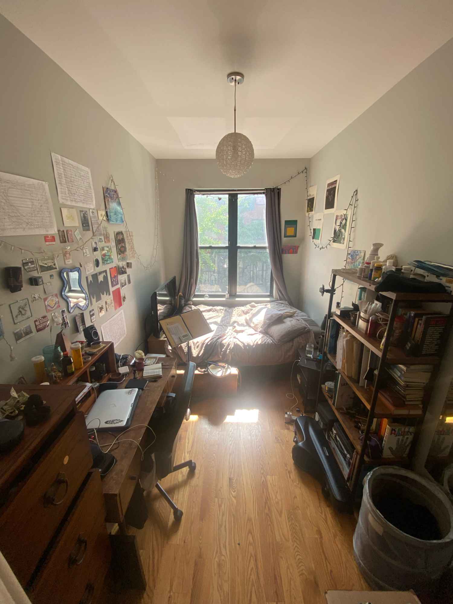 Looking for two new roommates for this cozy Bushwick apartment for March 1st. Must be okay and friendly with a cat!

The apartment is a 5 minute walk to both the Dekalb L train and the Knickerbocker M. Laundry in-building (basement), dishwasher, central AC/heat.

There are two rooms available, similar in size. One has French doors into the living room, the other is on the other side of the apartment and is adjacent to my room. Both the current tenants who are moving out are happy to leave things furnished with a bed, or unfurnished depending on your needs. 

About me: I'm 29, an actress and producer with a day job serving, and have a cute and cuddly cat named Miranda. I'm hoping to find people who want to keep the space clean, nice, and cozy, and who will be down to chat and hang out in the apartment together at times. I mostly do my own thing but I think having community-minded folks around will help bring a good energy into the space. 

Because this is a lease takeover, must be able to provide proof of income/credit or have a solid guarantor. Lease renews October 1st, so we could have a conversation then about renewing.