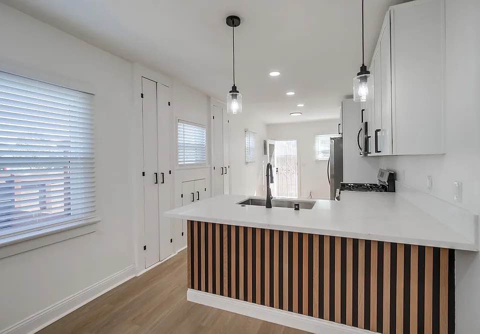 Just renovated and ready for move-in! This beautifully updated home in City Heights offers a fresh, modern living space with brand new luxury vinyl plank flooring throughout. The kitchen has been fully remodeled with contemporary finishes, and the bathroom has also been stylishly updated. Enjoy the privacy of your own fully fenced yard perfect for relaxing, entertaining, or letting your pets play. On-site laundry hookups provide added convenience. Located just minutes from North Park and Normal Heights, you'll love the easy access to local cafes, shops, parks, and freeways. This is a rare opportunity to live in a newly renovated home in one of San Diego's most vibrant and connected neighborhoods. Don't miss it! 724 704 1537