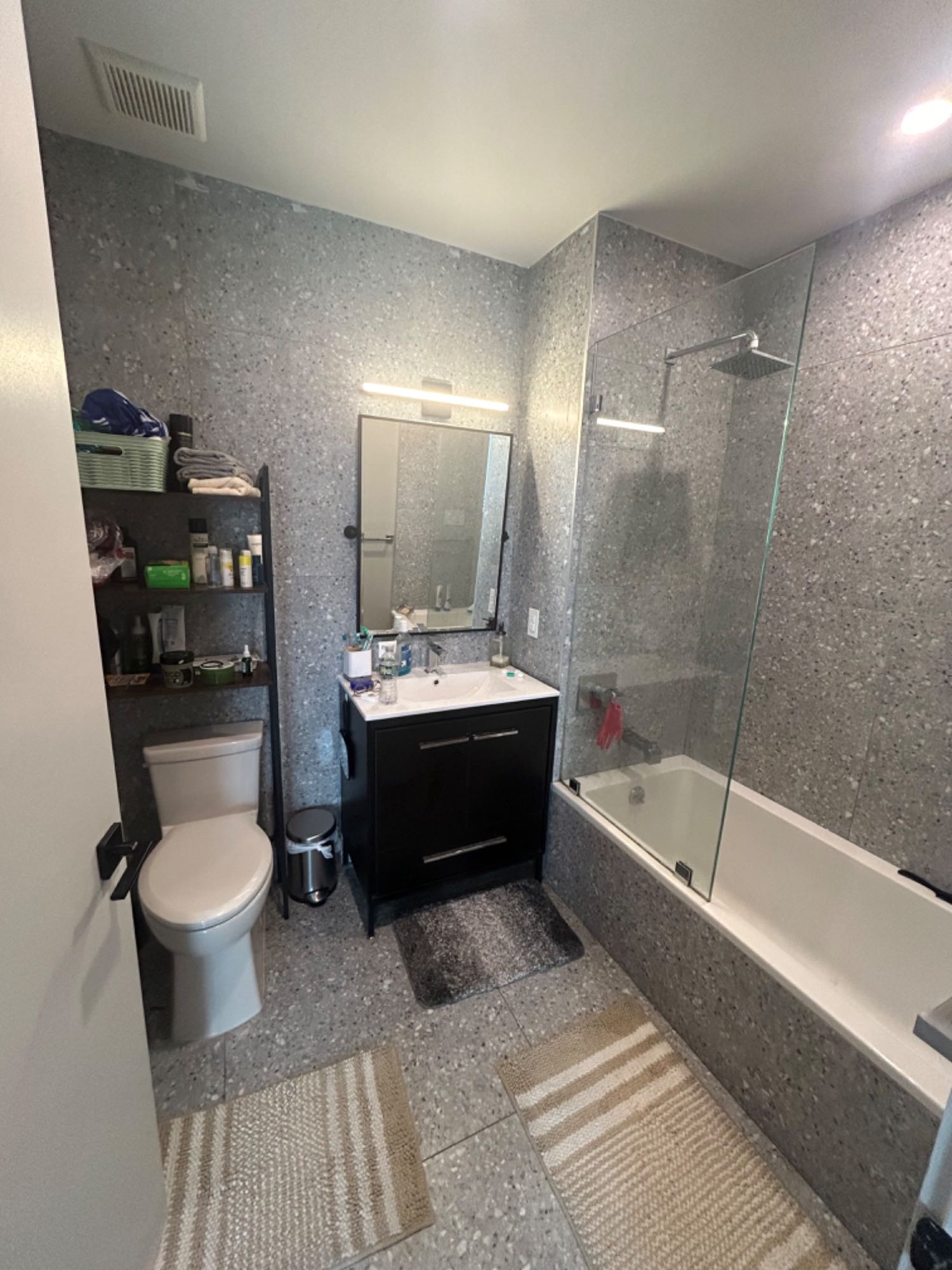 Newly renovated apartment in Flatbush BK.
2Bd/1bth
Balcony 

Amenities: Gym, Laundry room, yoga room, relaxation room, pet washing room, bike room, movie theater 

Utilities: $70-120 a month (electric + amenities) 